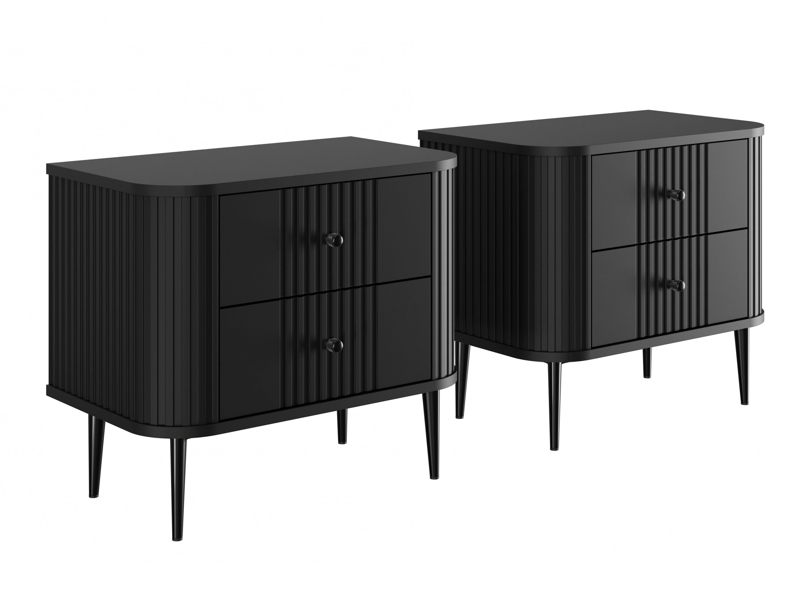 Naktsgaldiņu komplekts Revtoru 106 (Melns)