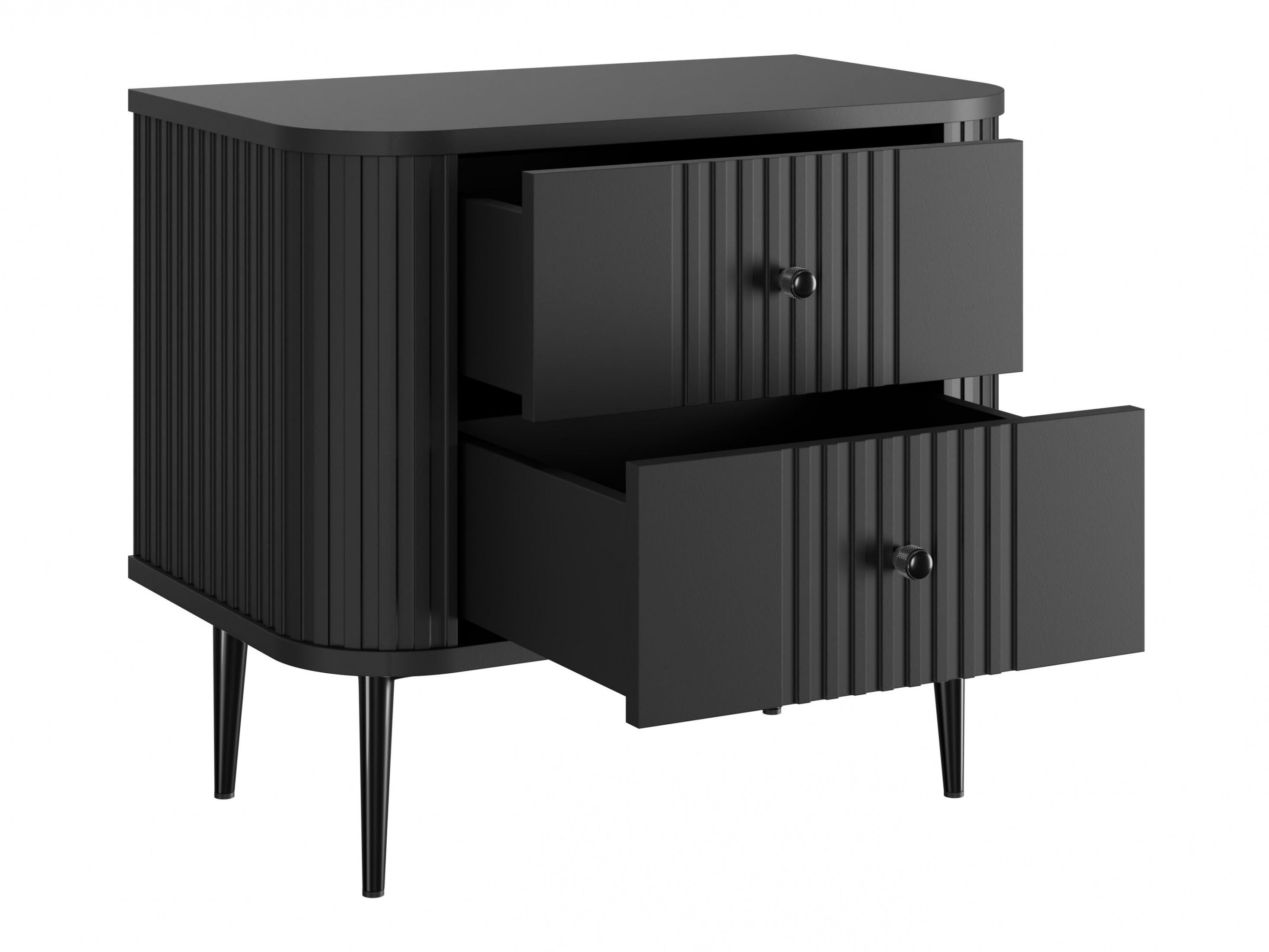 Naktsgaldiņu komplekts Revtoru 106 (Melns)