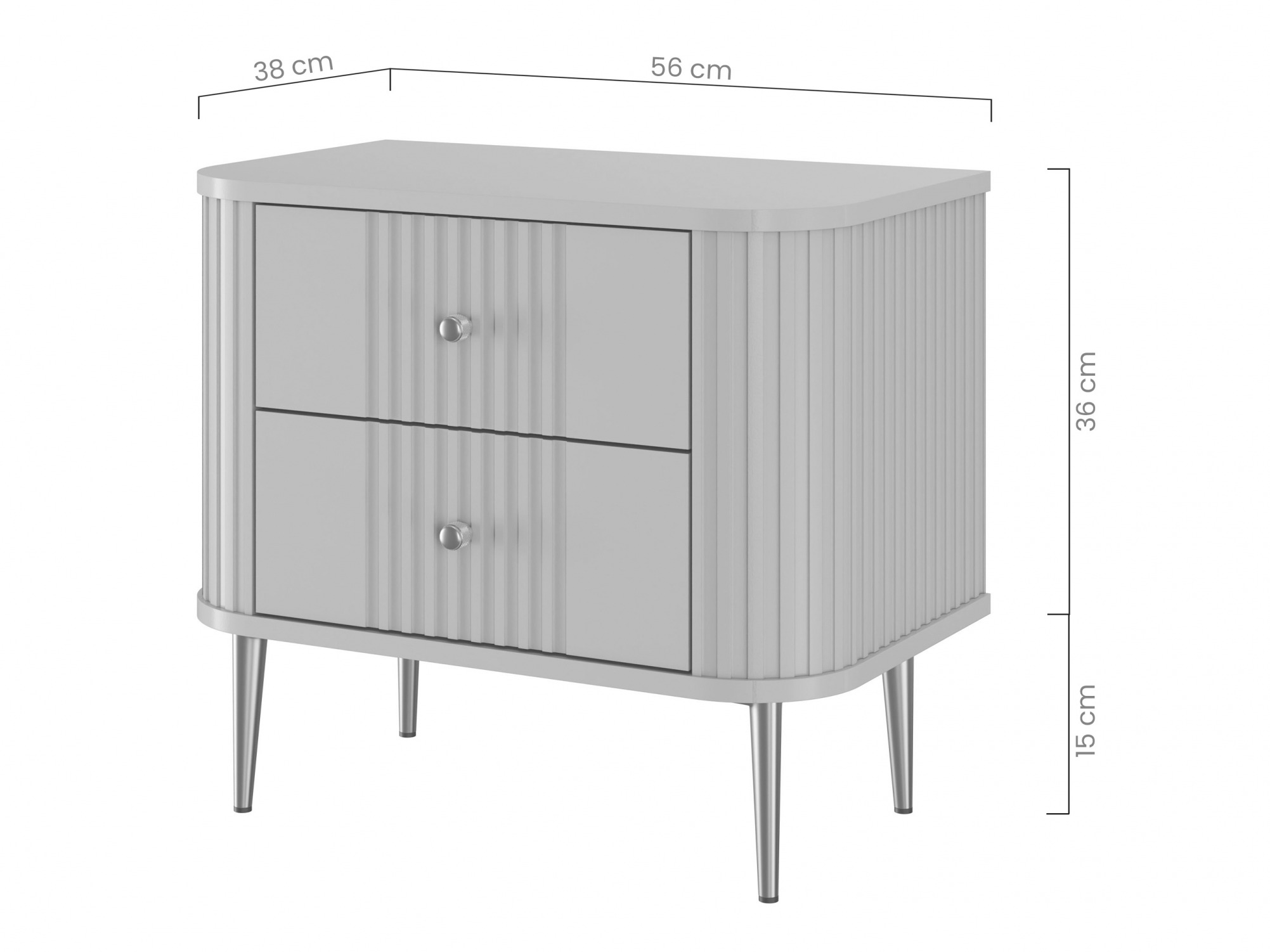 Naktsgaldiņu komplekts Revtoru 106 (Melns)