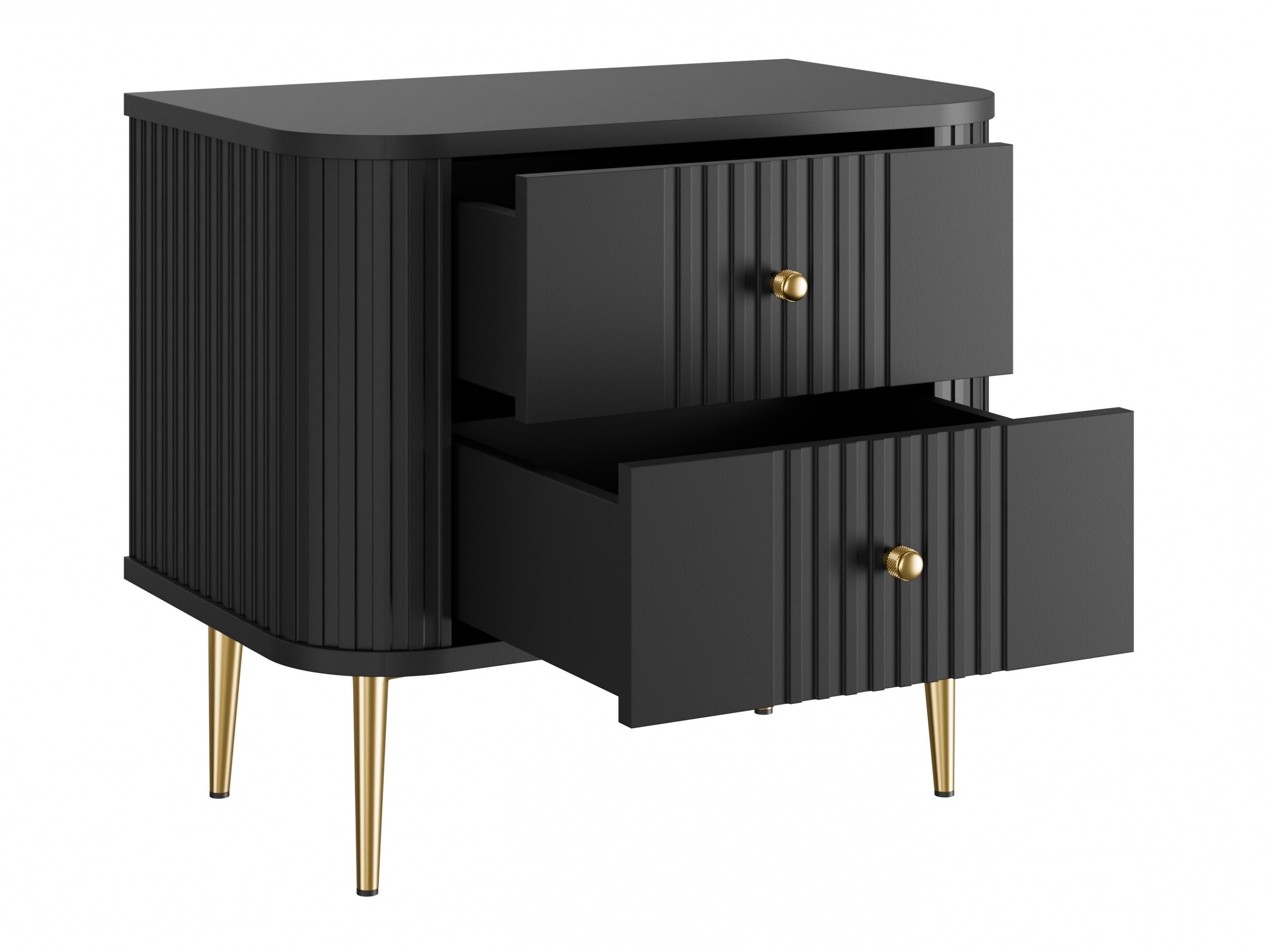 Naktsgaldiņu komplekts Revtoru 106 (Melns)