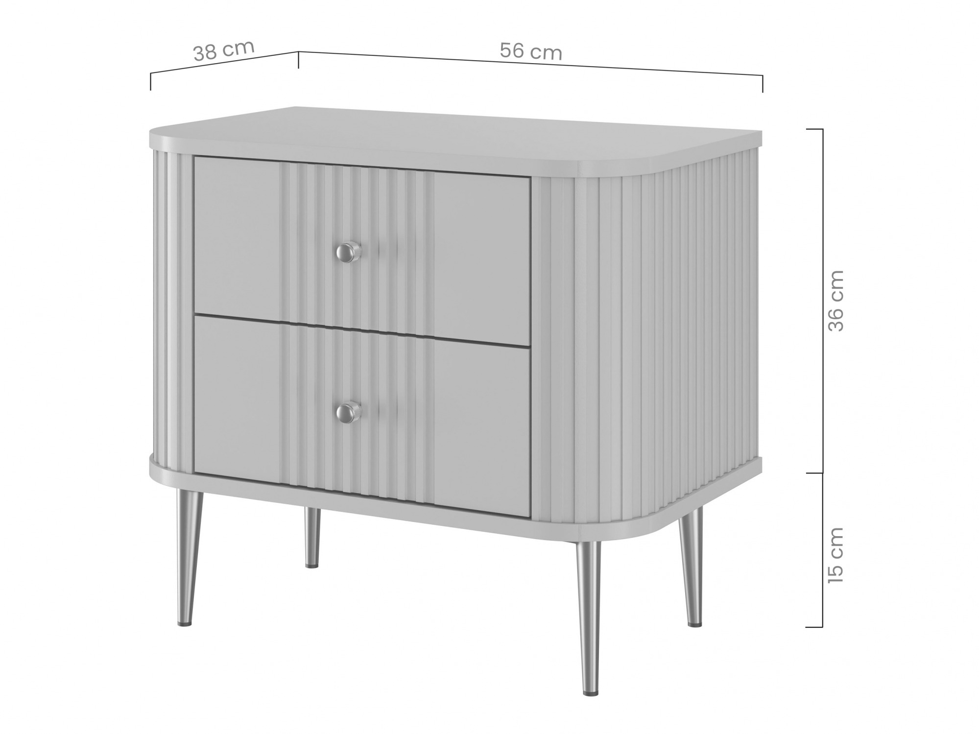 Naktsgaldiņu komplekts Revtoru 106 (Melns)