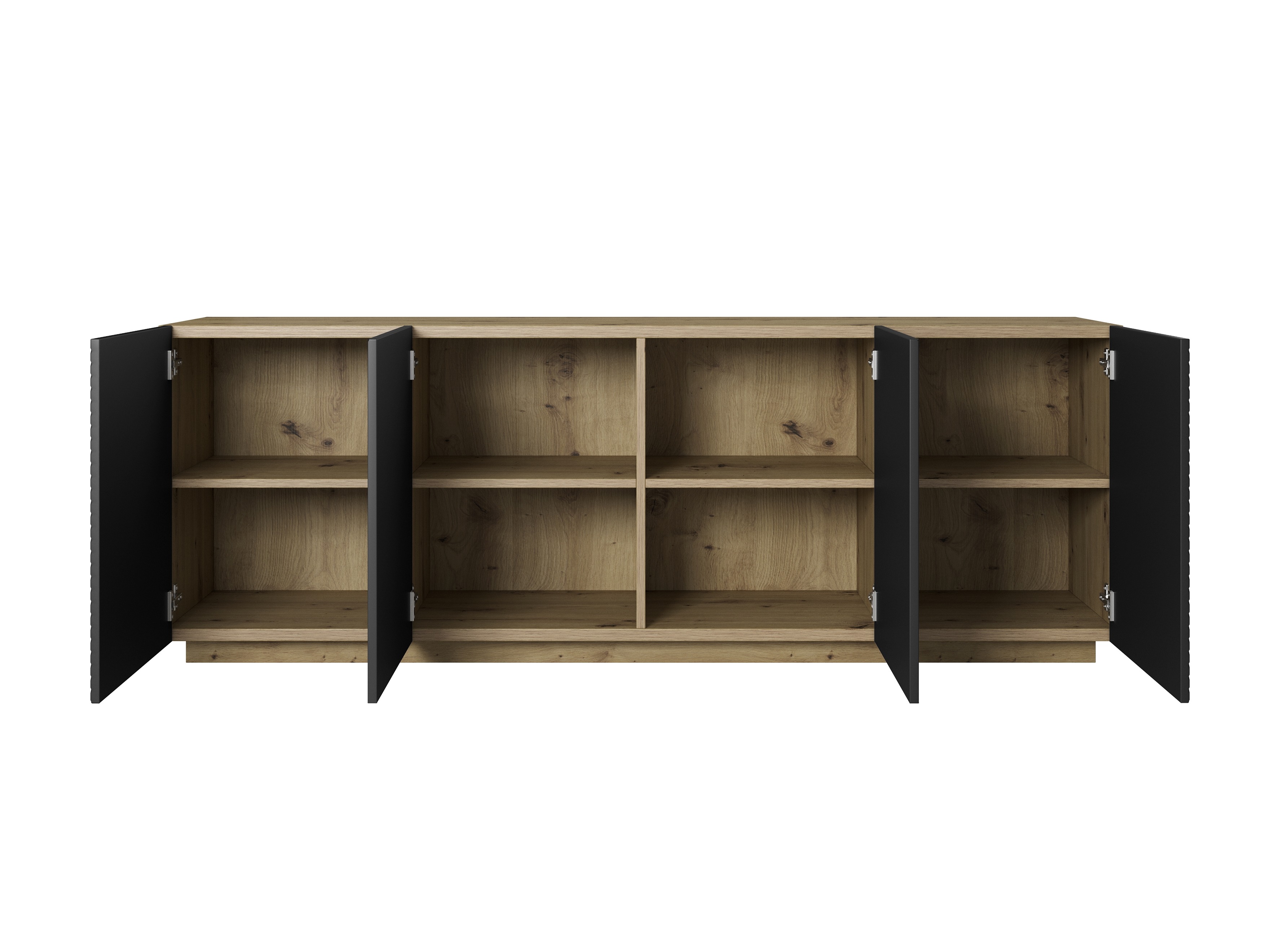 Шкафчик Dortivi 110 (Artisan дуб + Матовый черный)