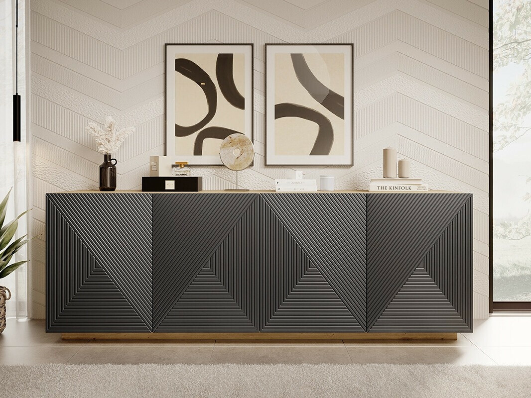 Шкафчик Dortivi 110 (Artisan дуб + Матовый серый)