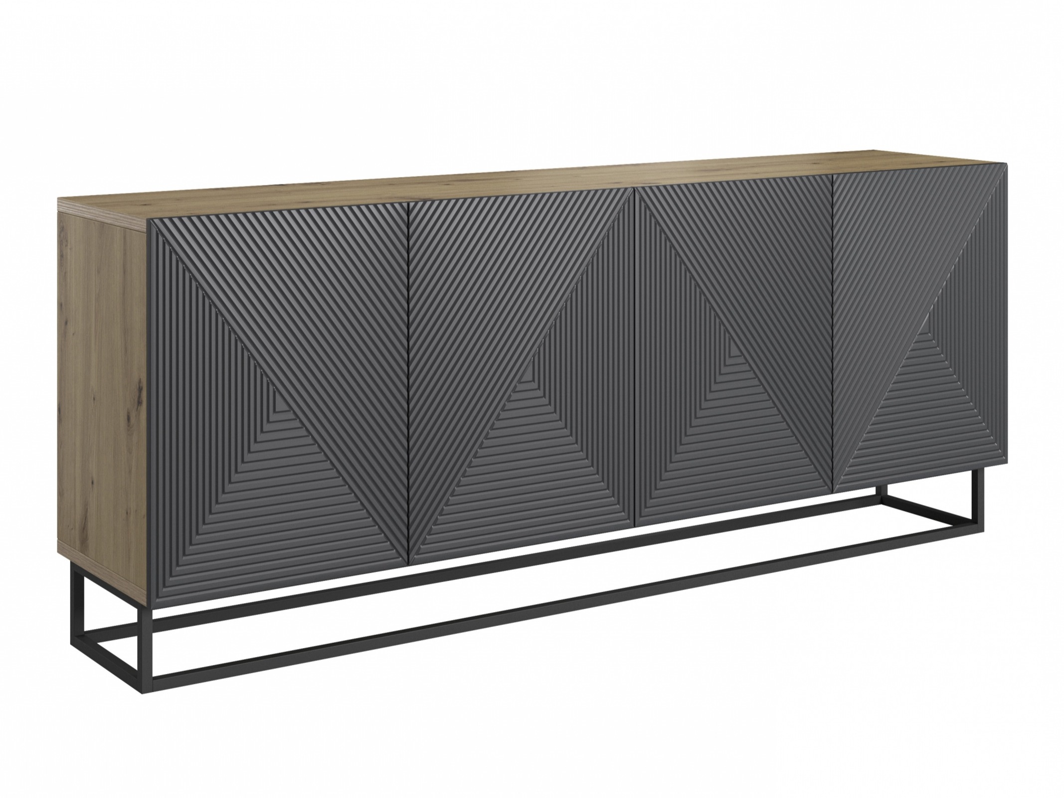 Шкафчик Dortivi 111 (Artisan дуб + Матовый серый)