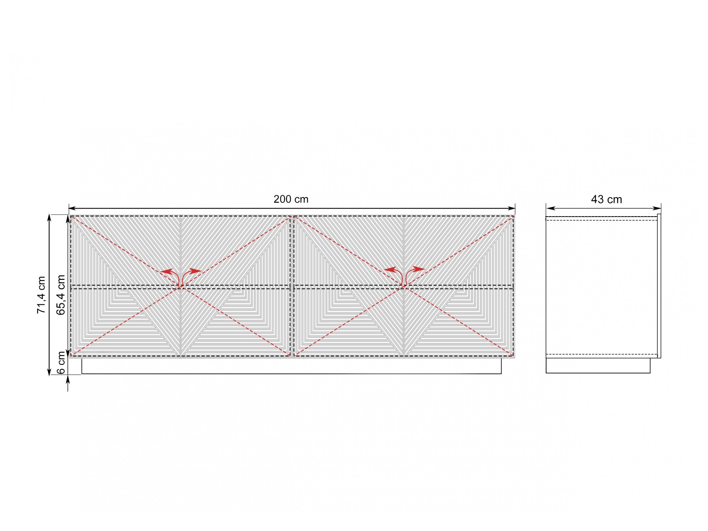 Skapis Dortivi 110 (Artisan ozols + Matēts pelēks)