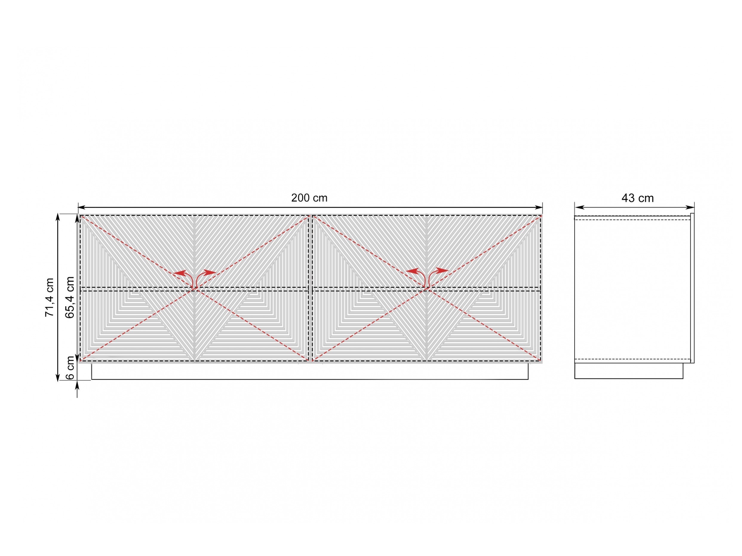 Skapis Dortivi 110 (Kašmirs)
