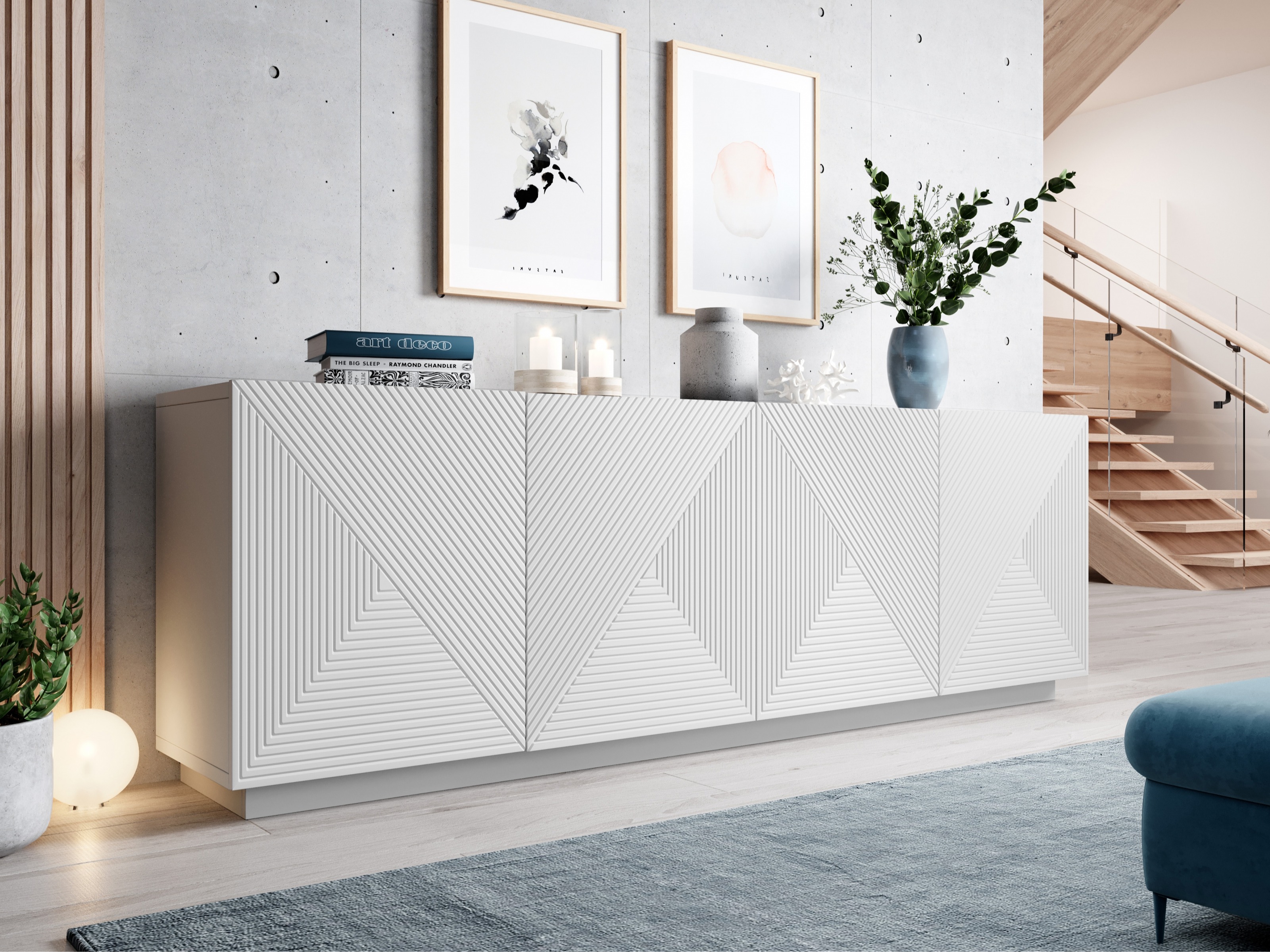 Skapis Dortivi 110 (Matēts balts)