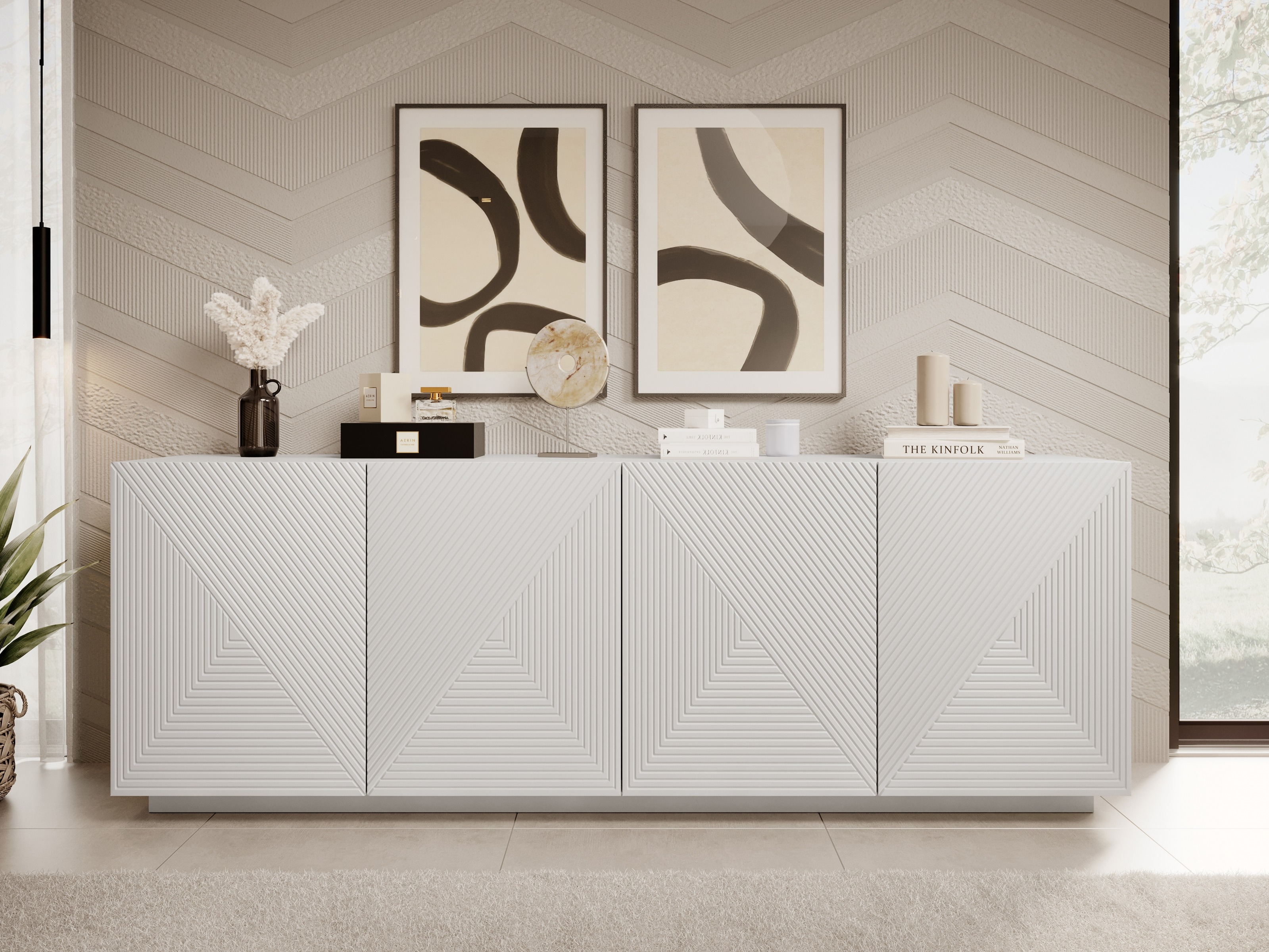 Skapis Dortivi 110 (Matēts balts)