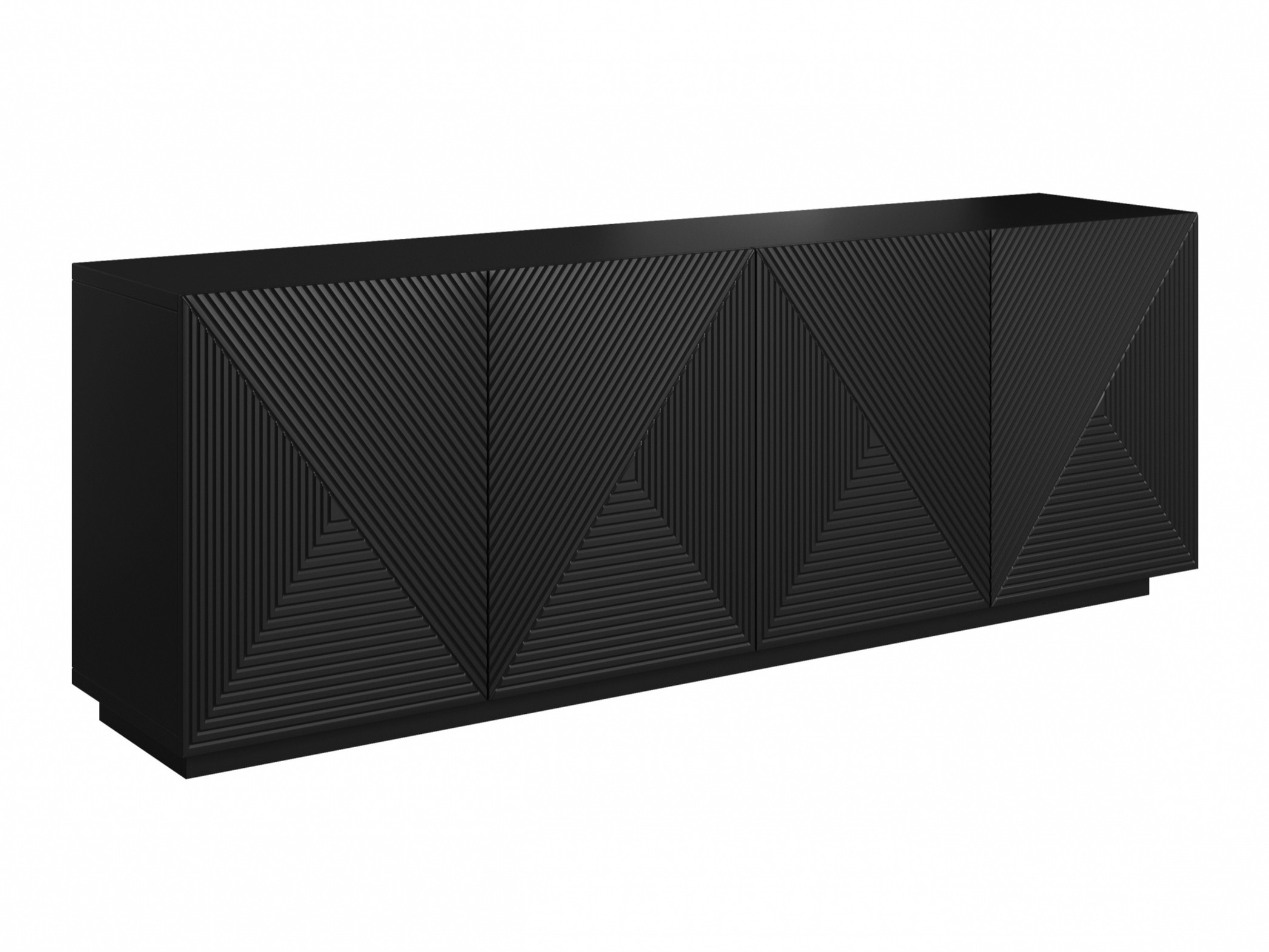 Skapis Dortivi 110 (Matēts melns)