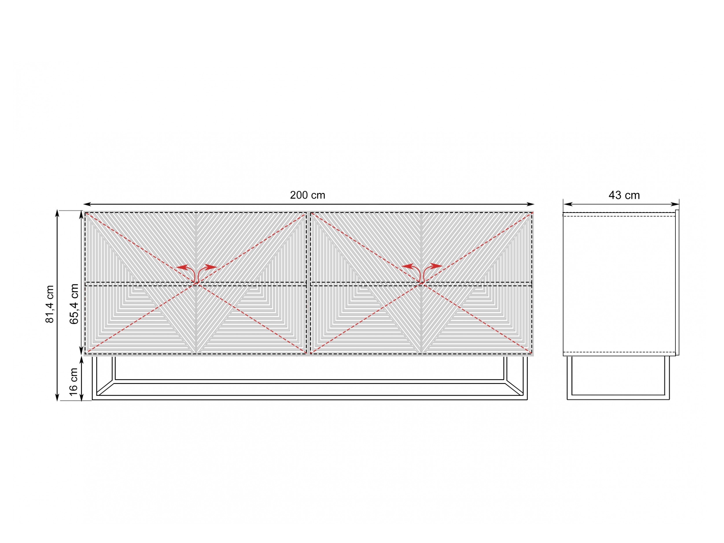 Skapis Dortivi 111 (Artisan ozols + Matēts melns)