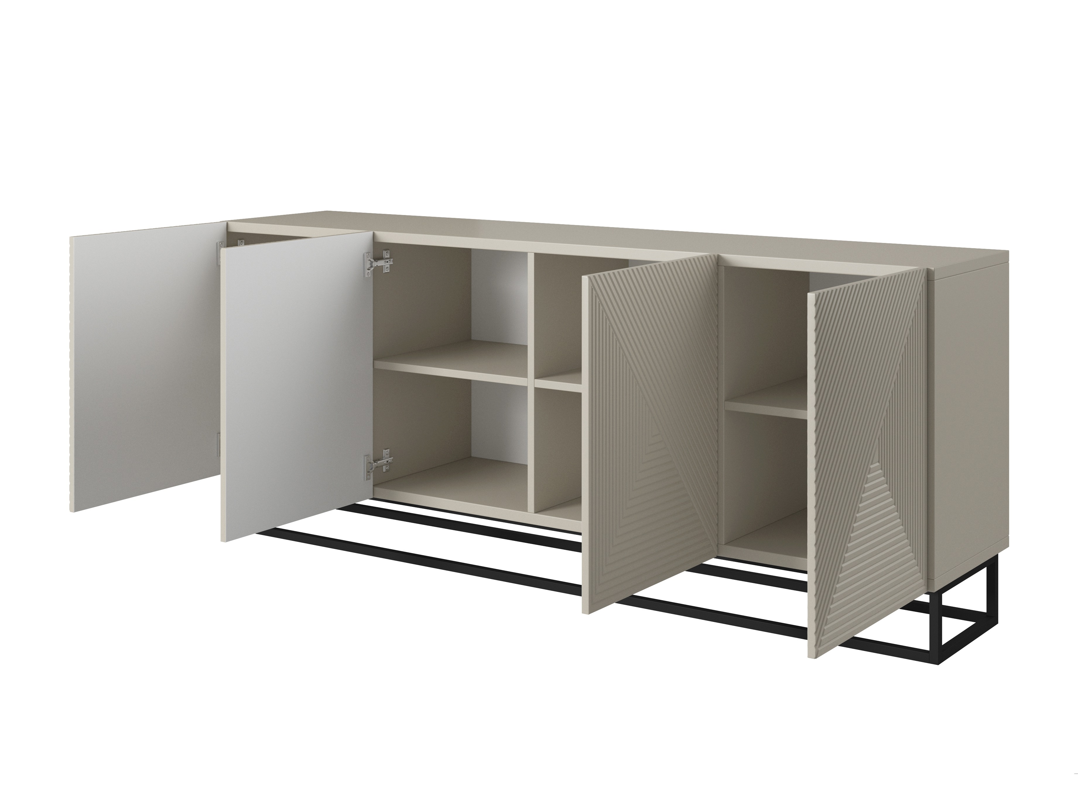 Skapis Dortivi 111 (Kašmirs + Melns)