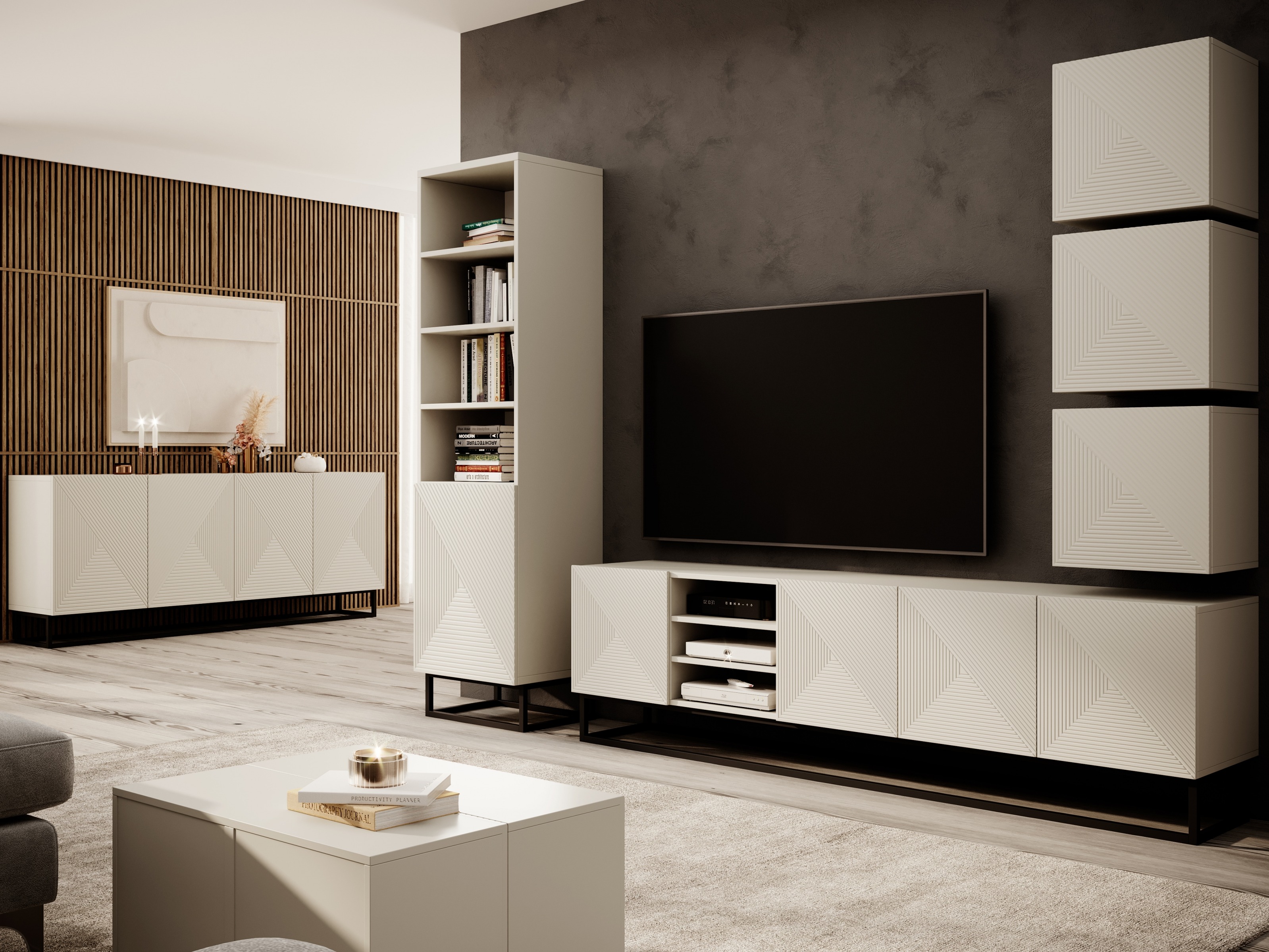 Skapis Dortivi 111 (Kašmirs + Melns)