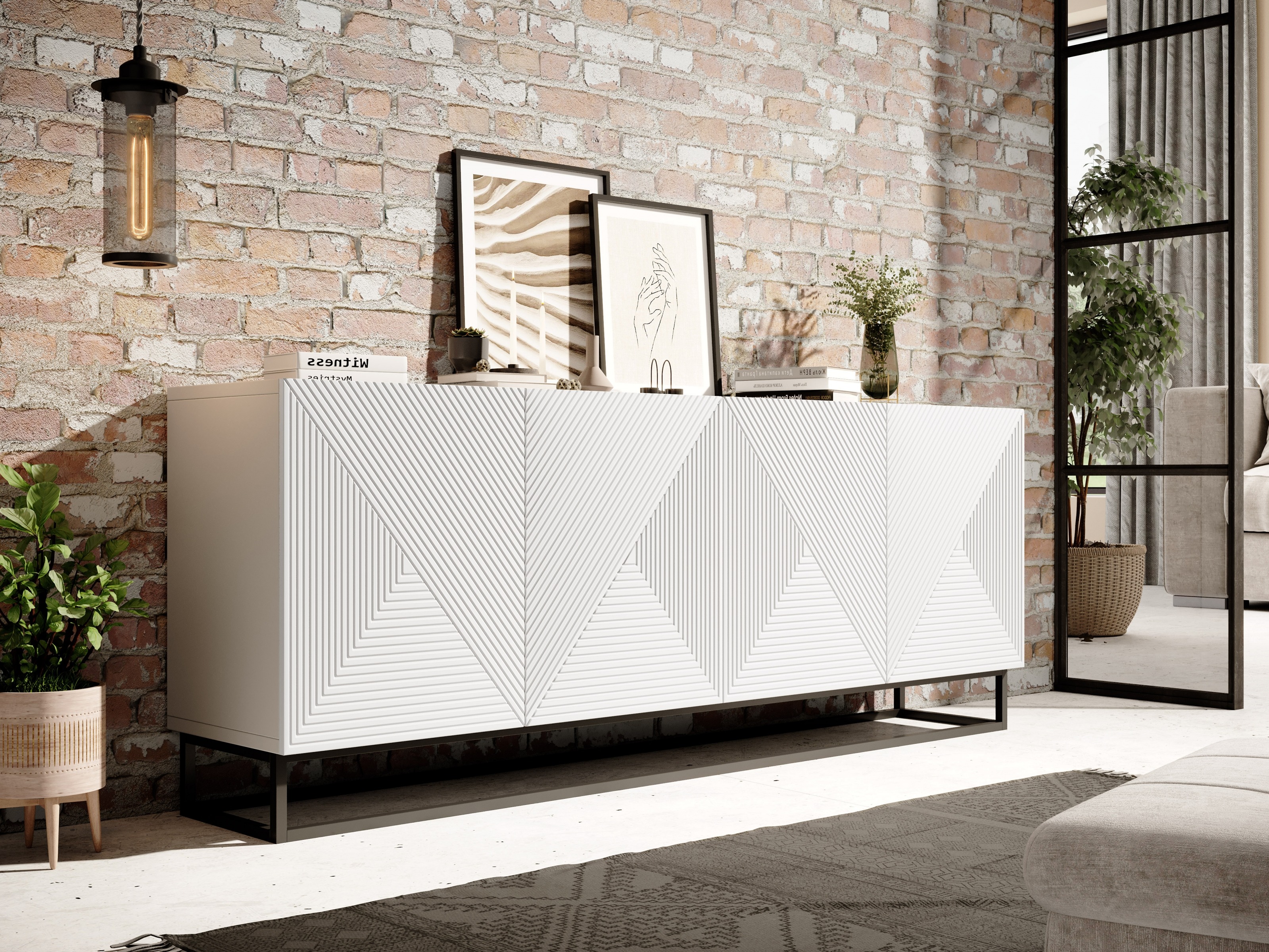 Skapis Dortivi 111 (Matēts balts)