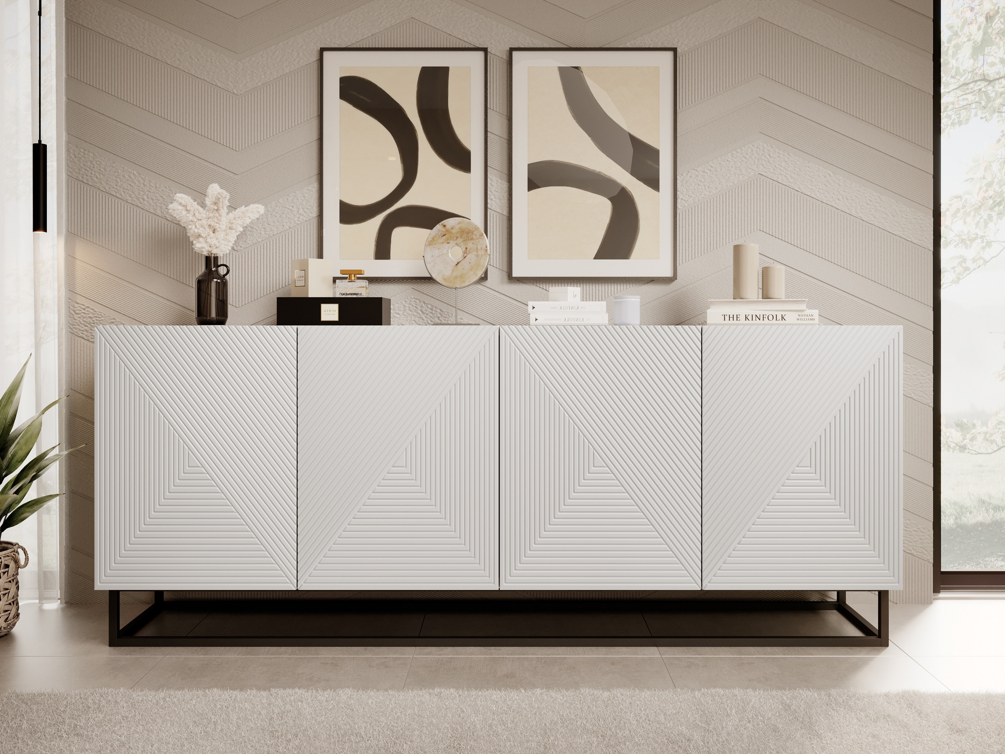 Skapis Dortivi 111 (Matēts balts)