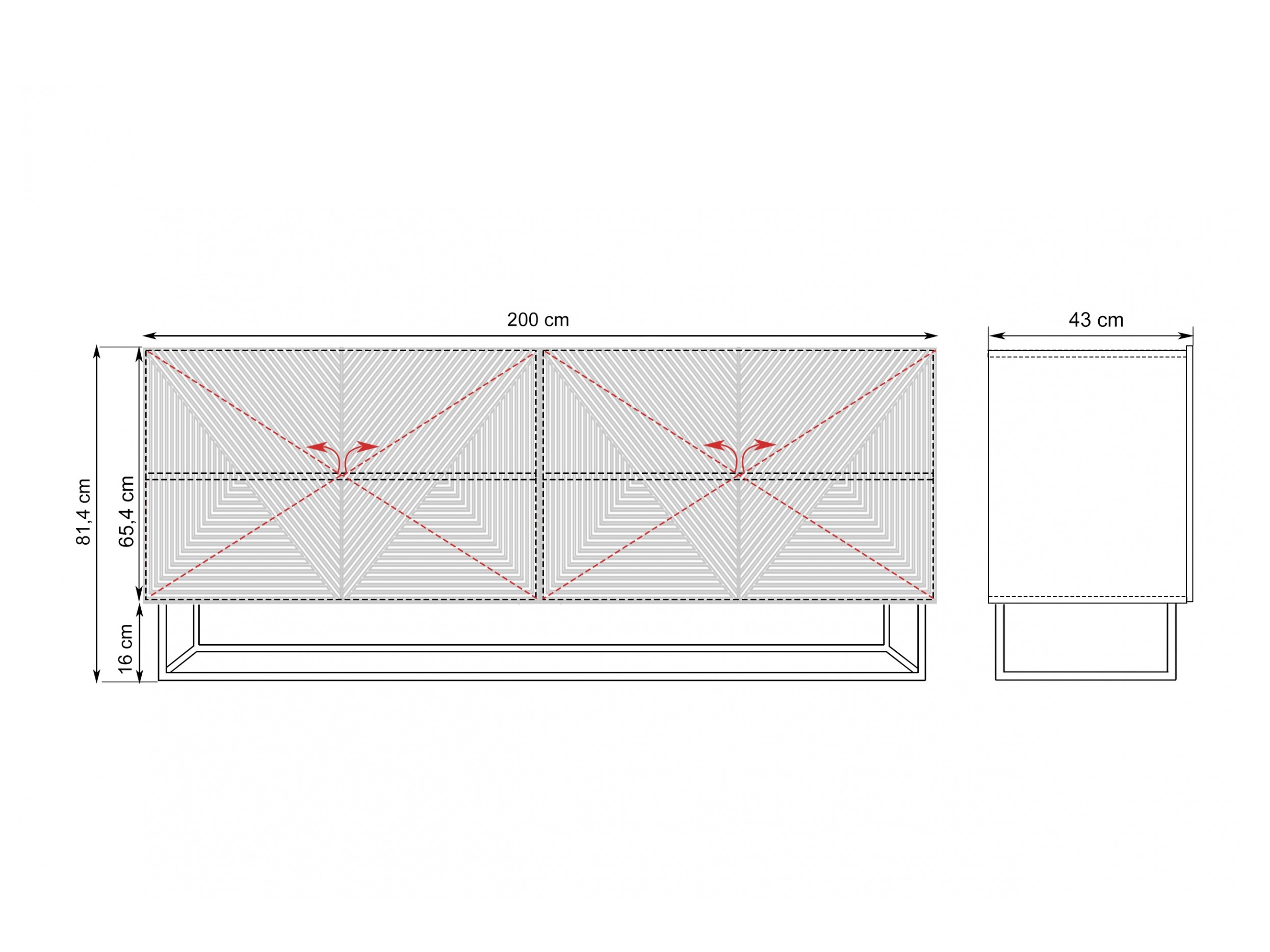 Skapis Dortivi 111 (Matēts balts)