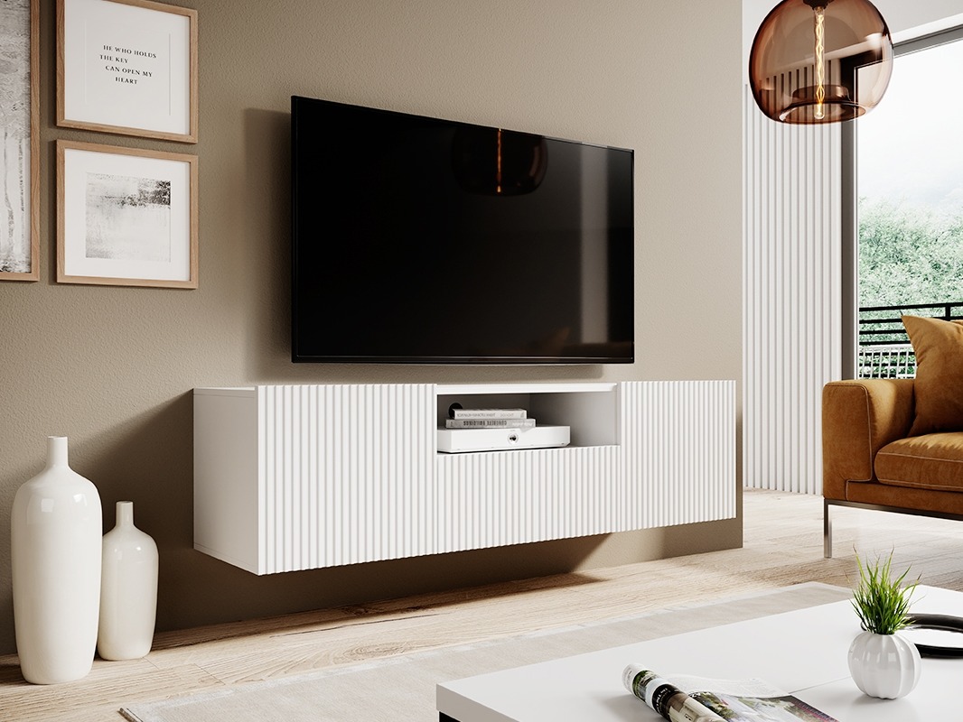 TV galds Melfelu 108 (Balts)