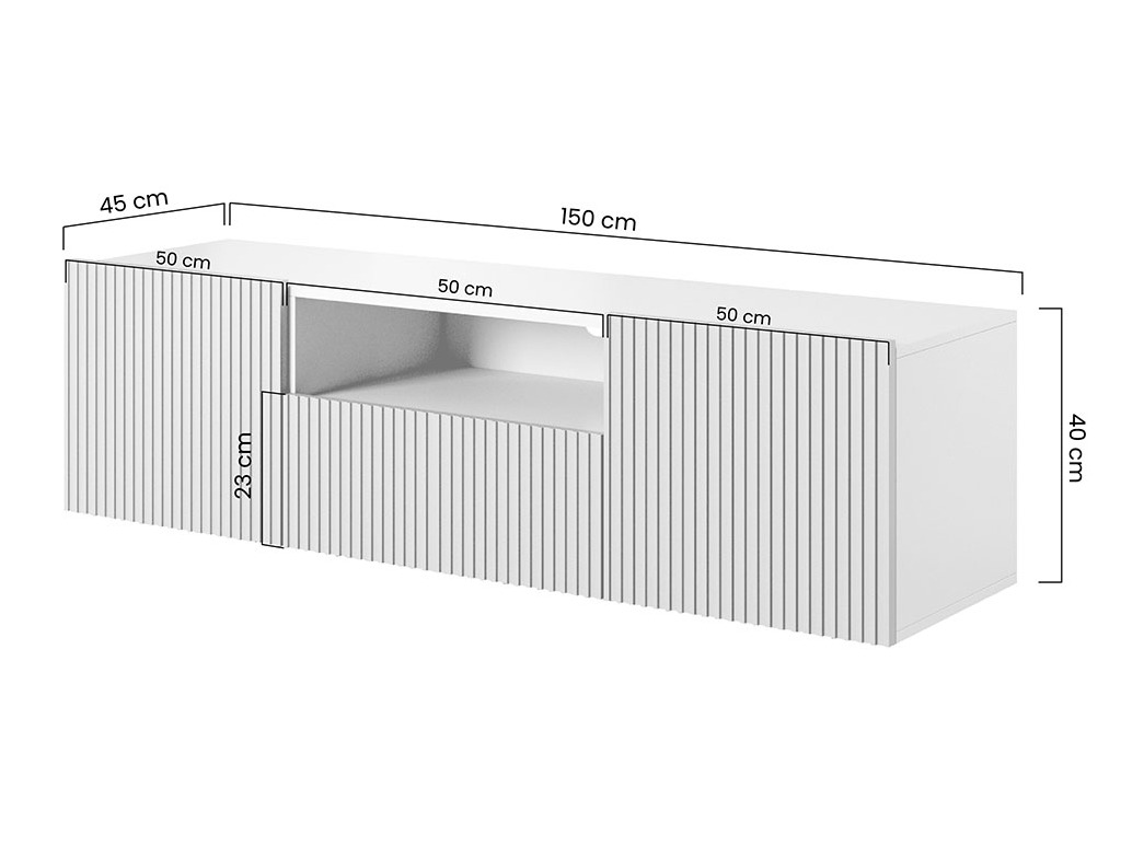 TV galds Melfelu 108 (Balts)