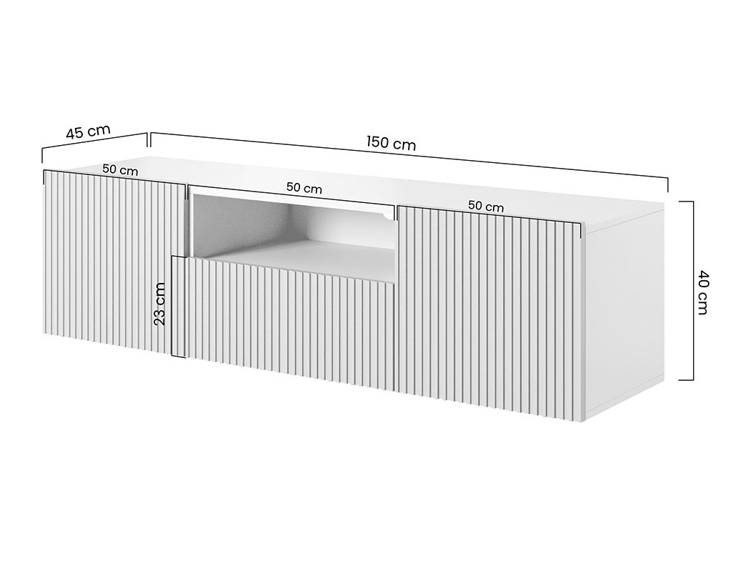 TV galds Melfelu 108 (Melns)