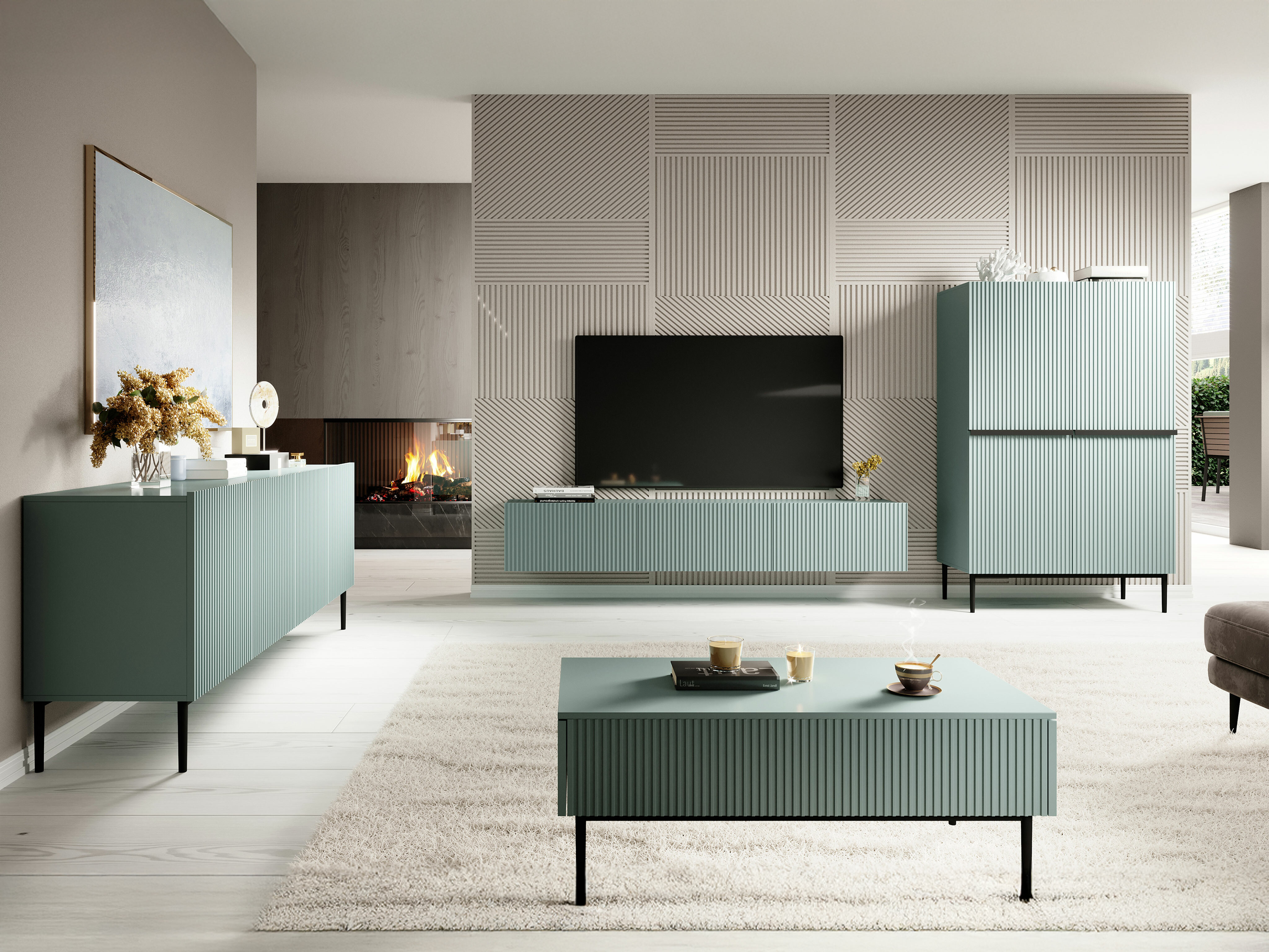 TV galds Melfelu 109 (Tirkīzs)