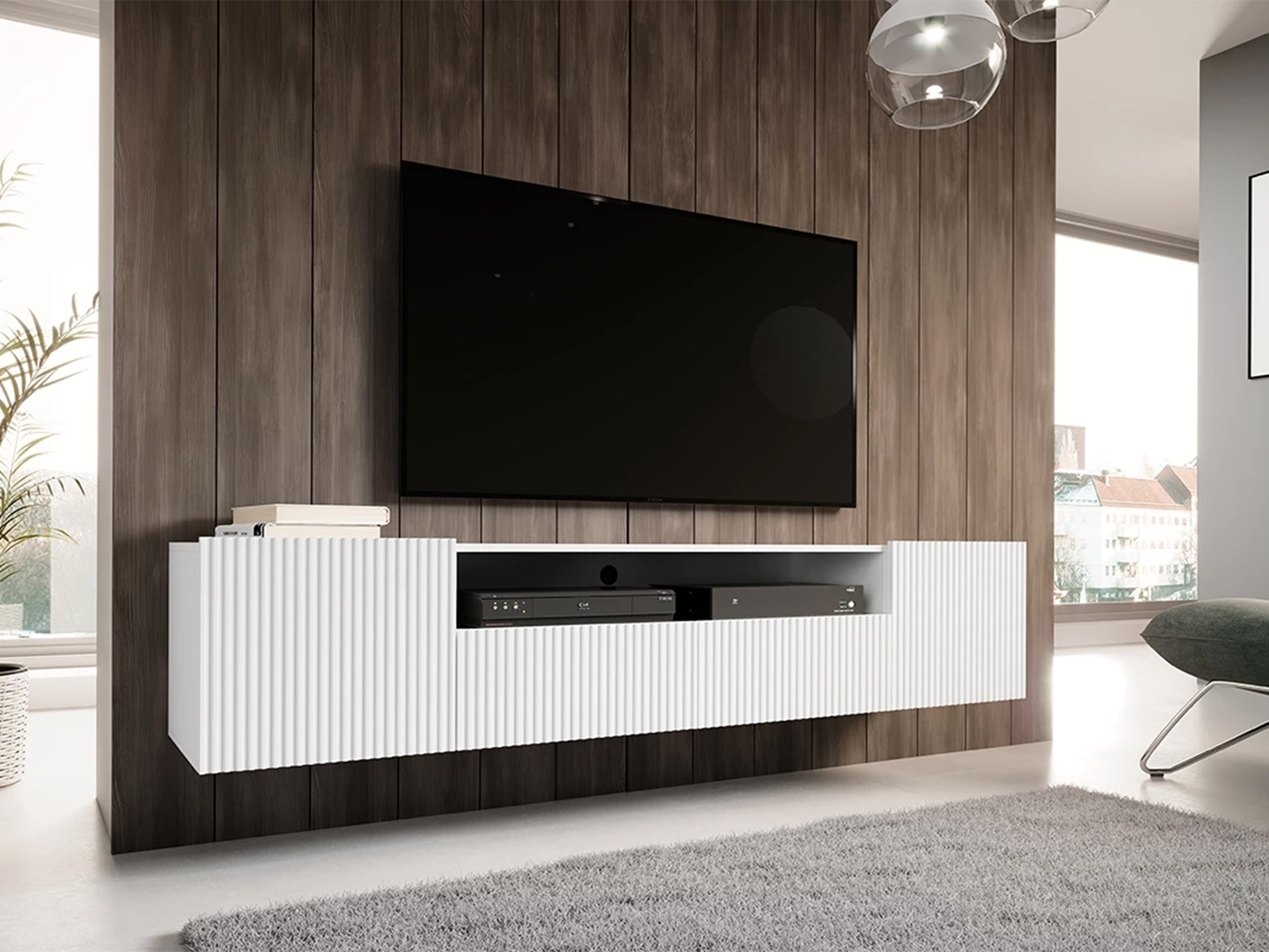 TV galds Melfelu 110 (Balts)