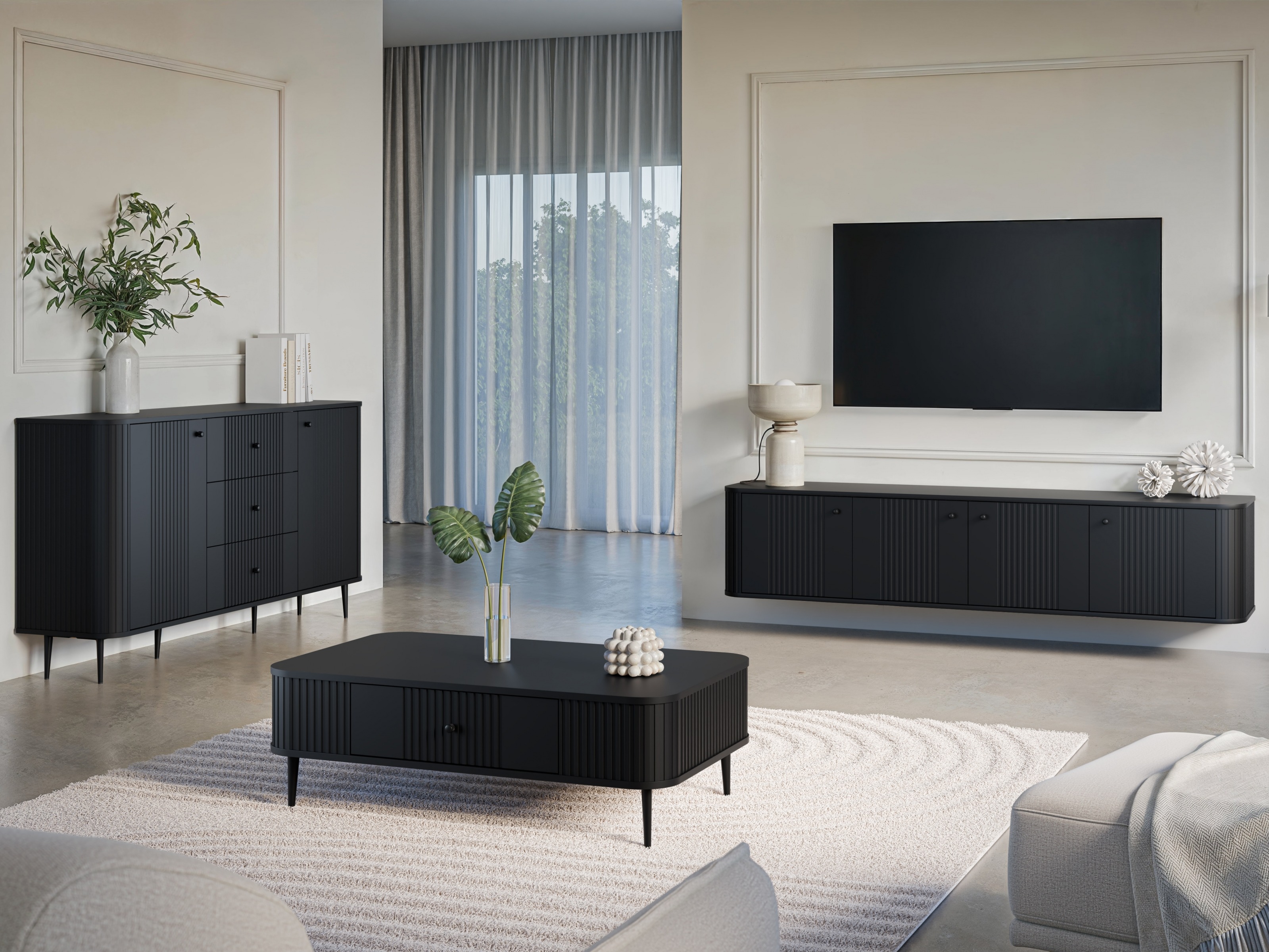 TV galds Revtoru 104 (Melns)