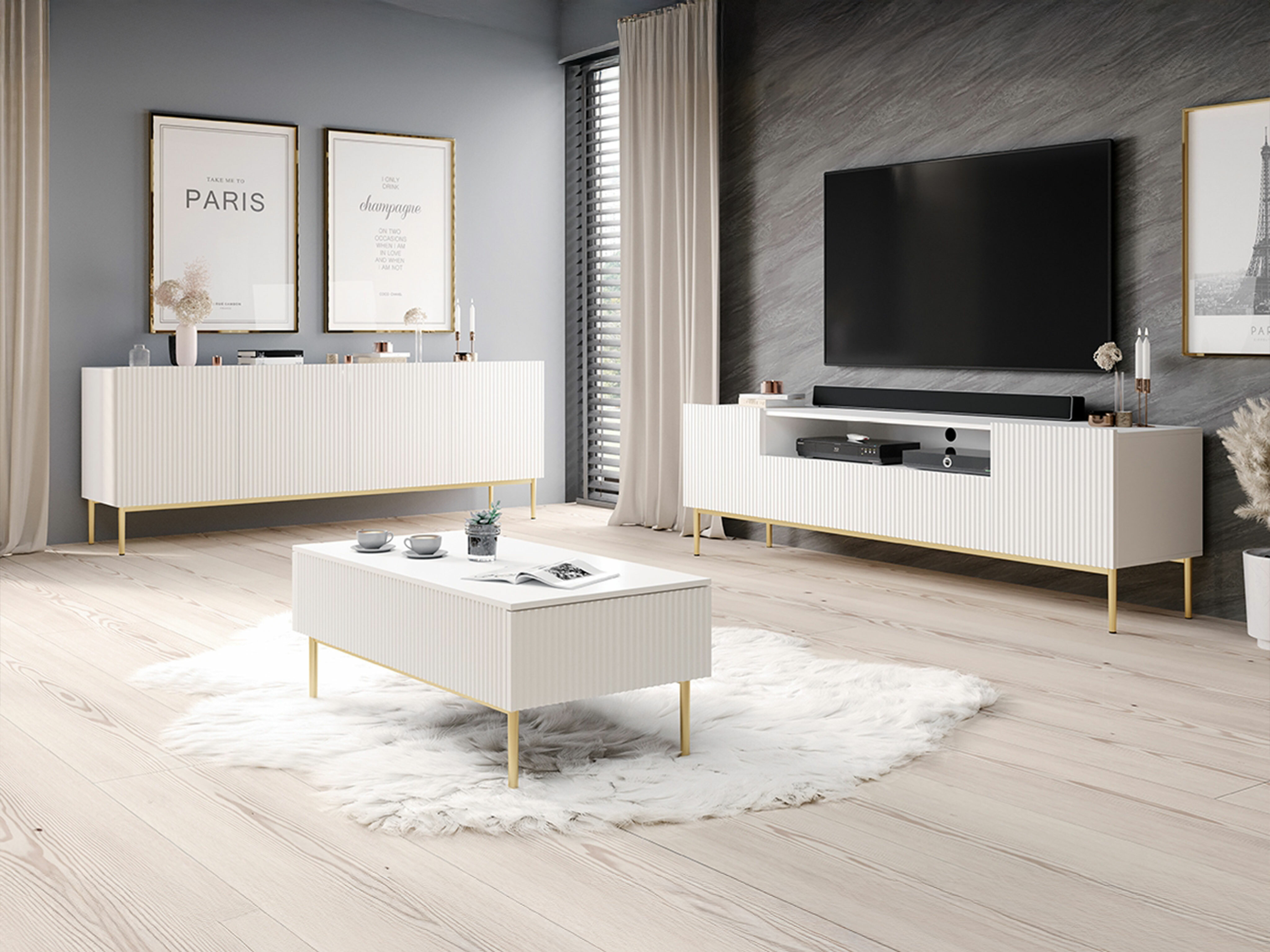 Журнальный столик Melfelu 100 (Белый)