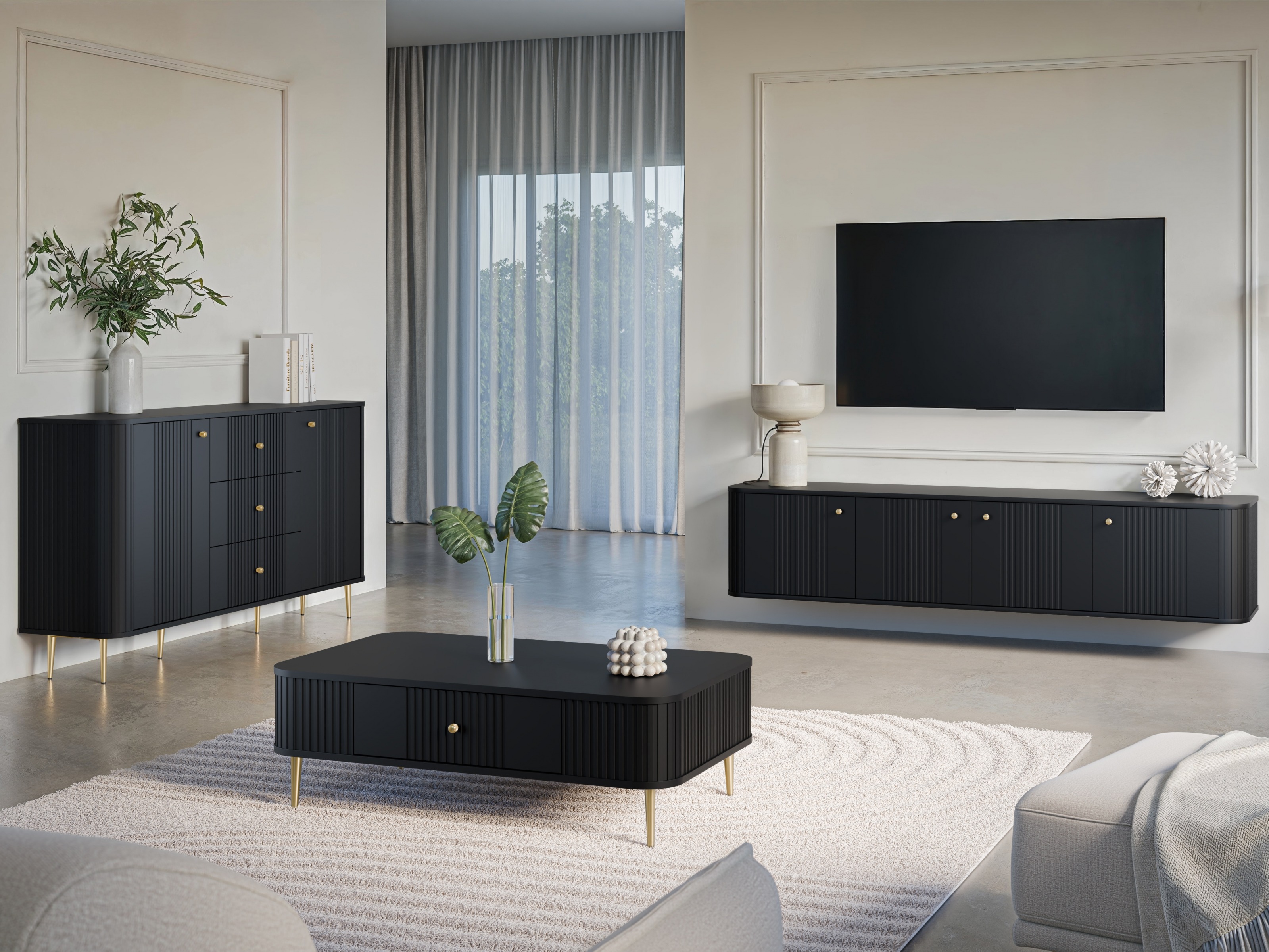 Журнальный столик Revtoru 105 (Чёрный)