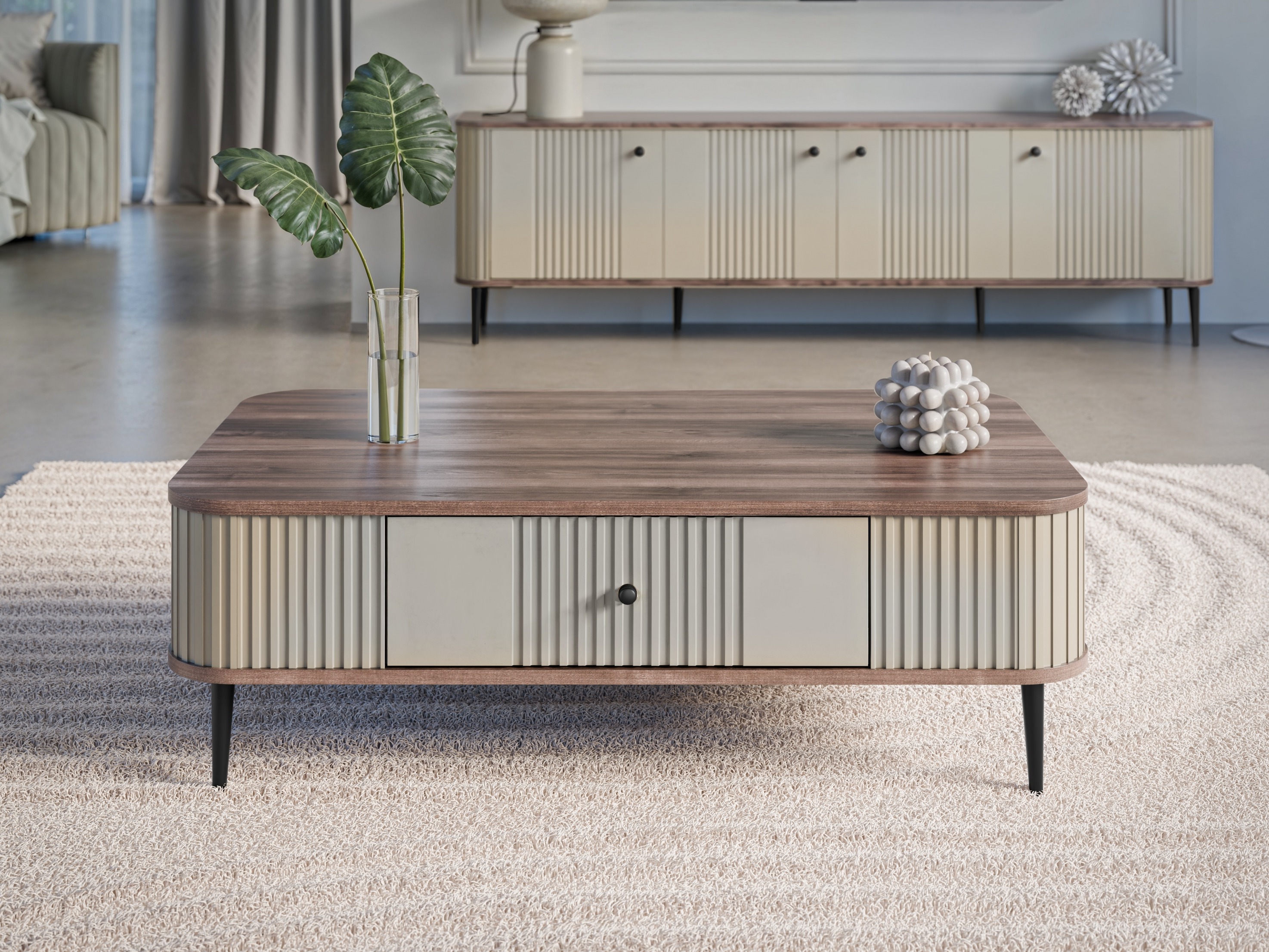 Žurnālu galdiņš Revtoru 105 (Kašmirs + Rieksts)