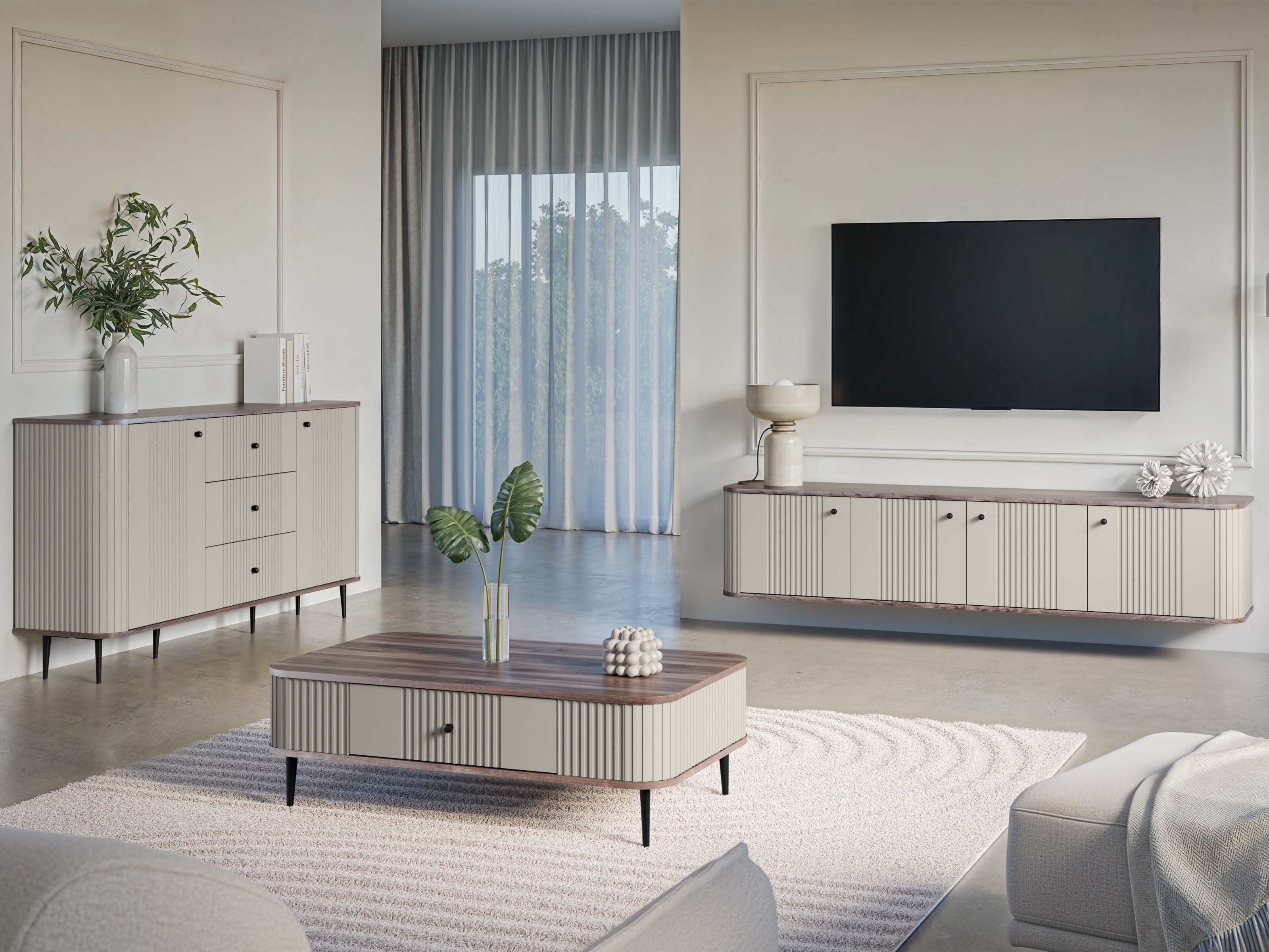 Žurnālu galdiņš Revtoru 105 (Kašmirs + Rieksts)