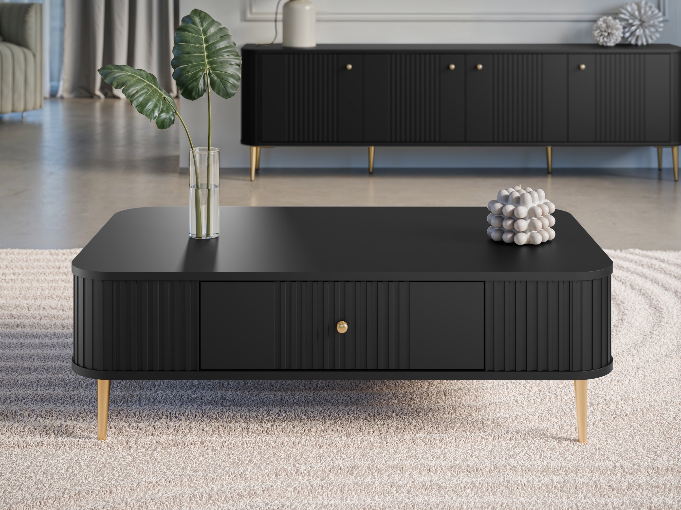 Žurnālu galdiņš Revtoru 105 (Melns)