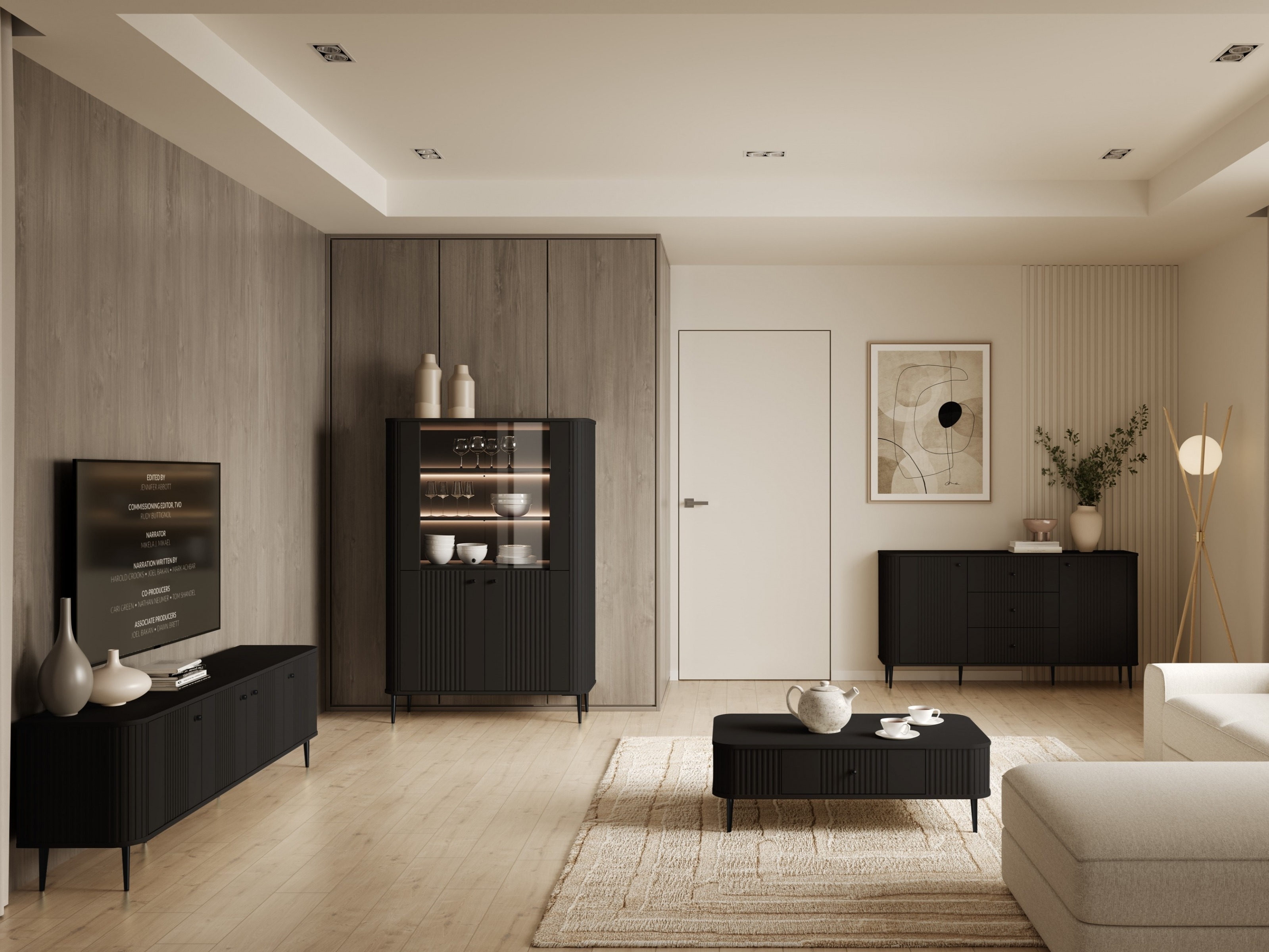 Набор для гостиной Revtoru 110 (Чёрный)