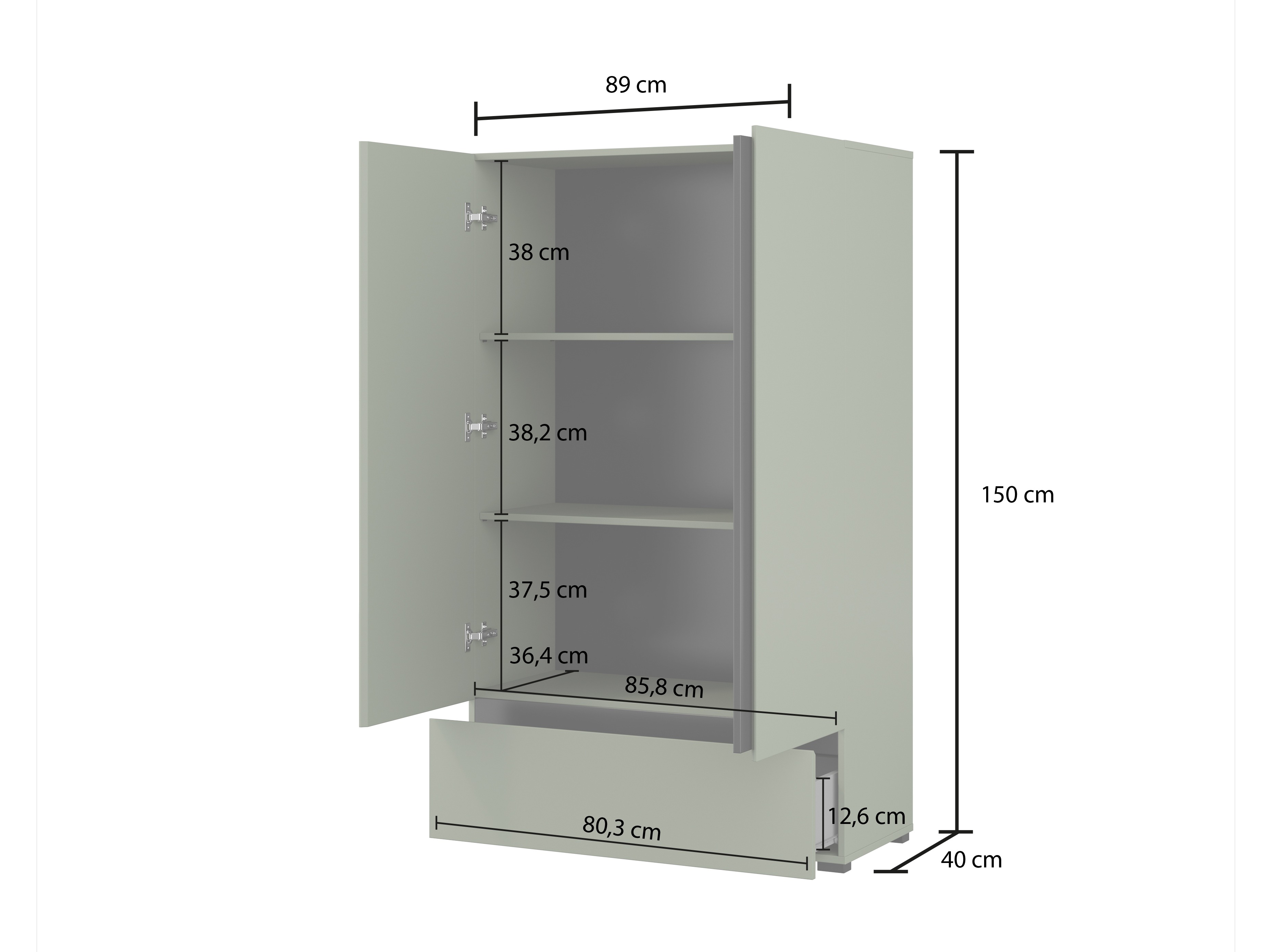 Стеллаж Alfere 122 (Зелёный)