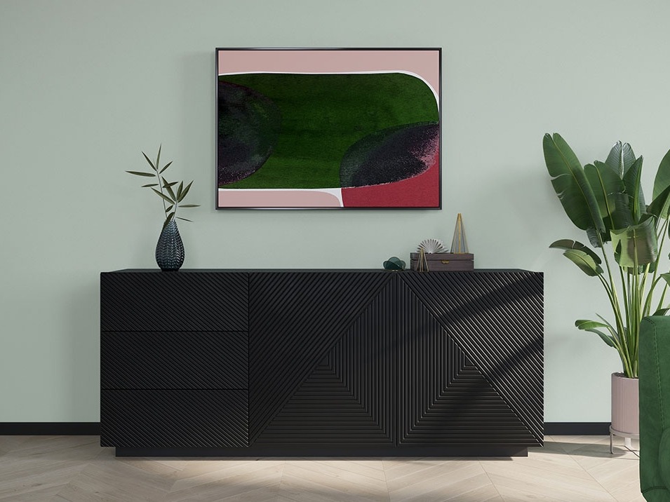 Kомод Dortivi 113 (Матовый черный)