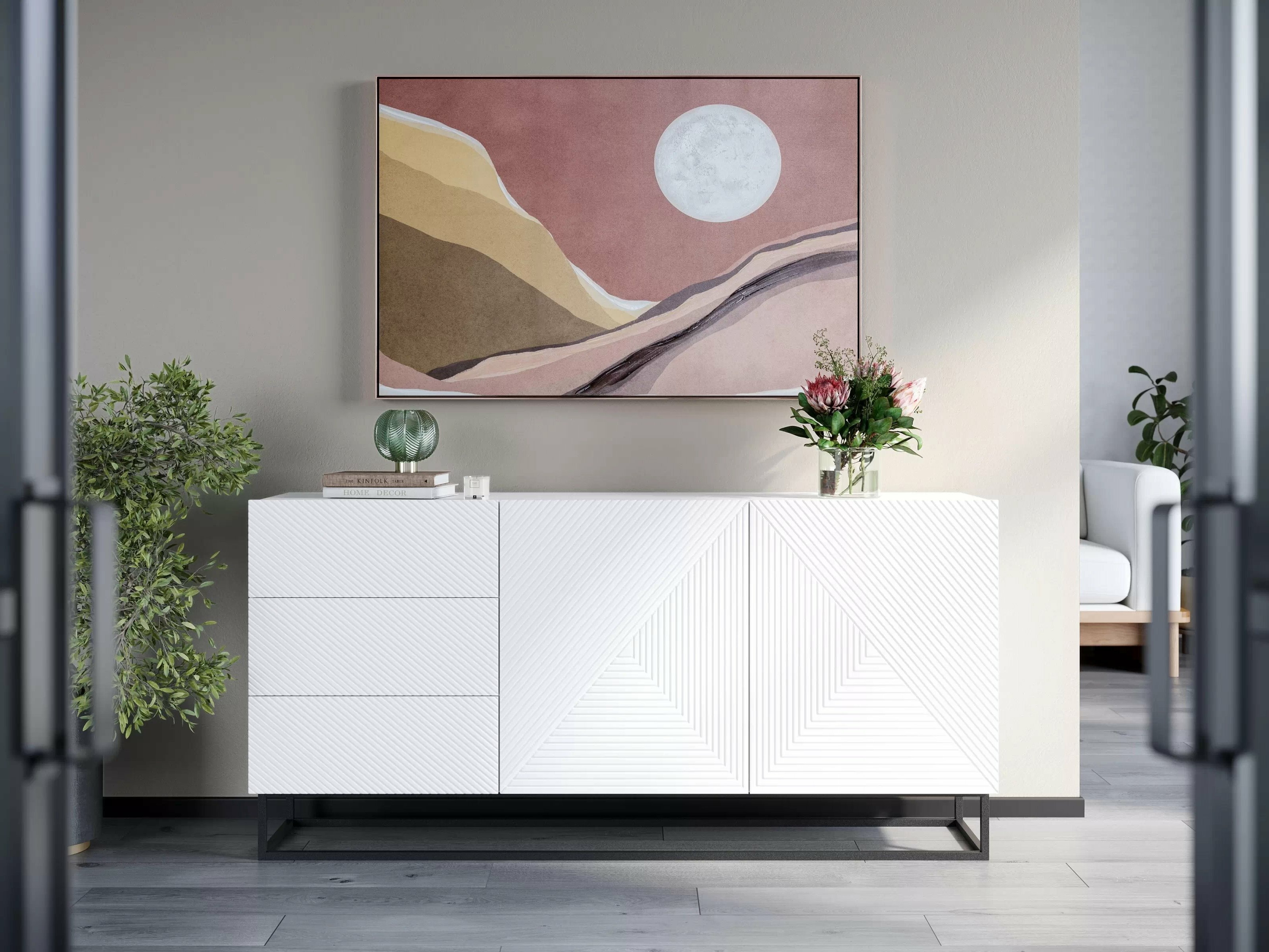 Kомод Dortivi 114 (Матовый белый)