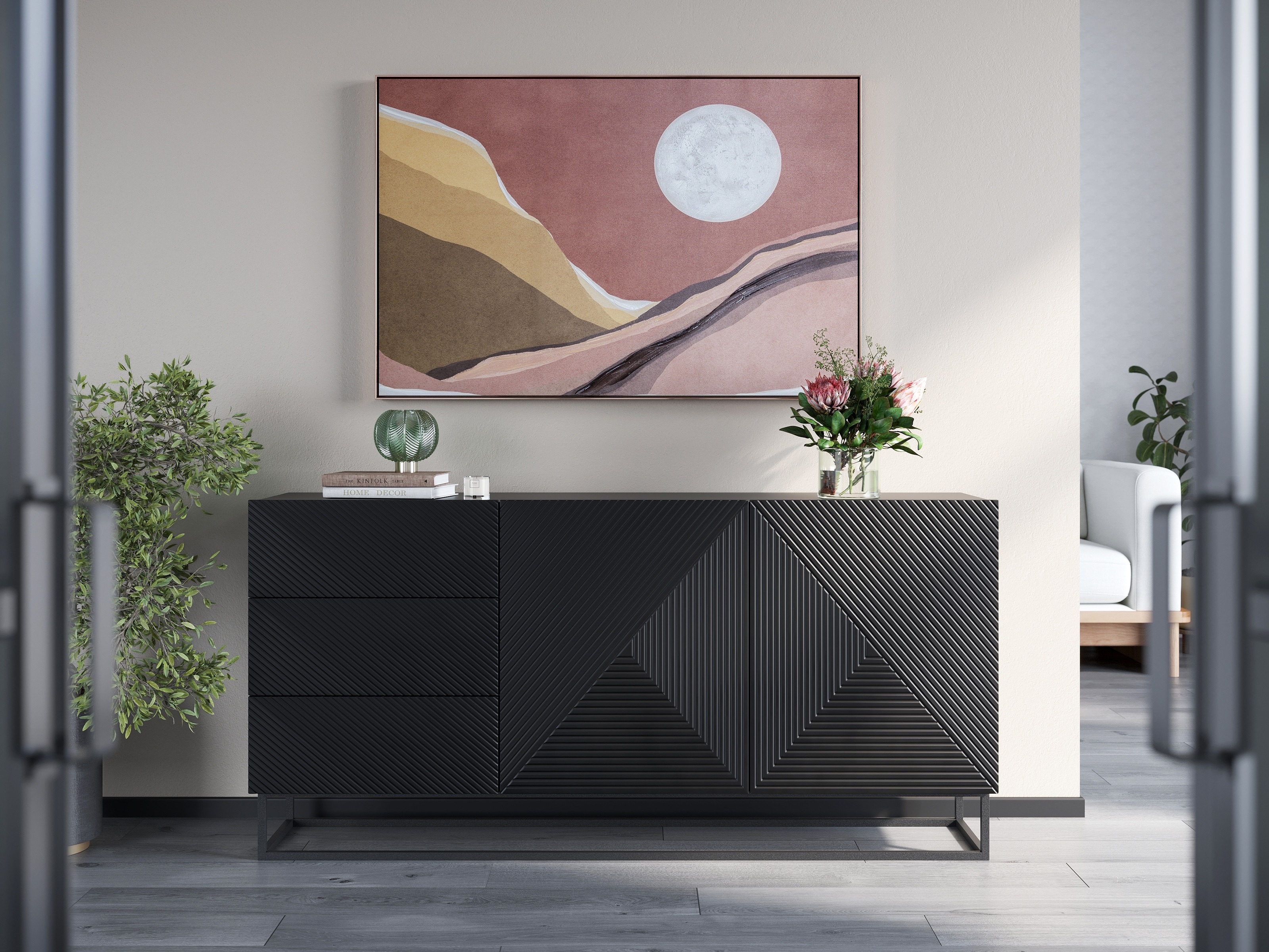 Kомод Dortivi 114 (Матовый черный)