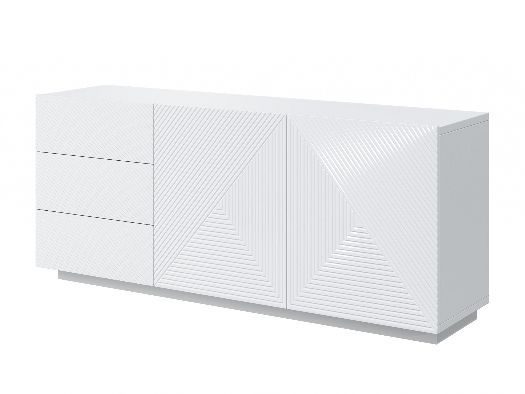 Kumode Dortivi 113 (Glancēts balts)