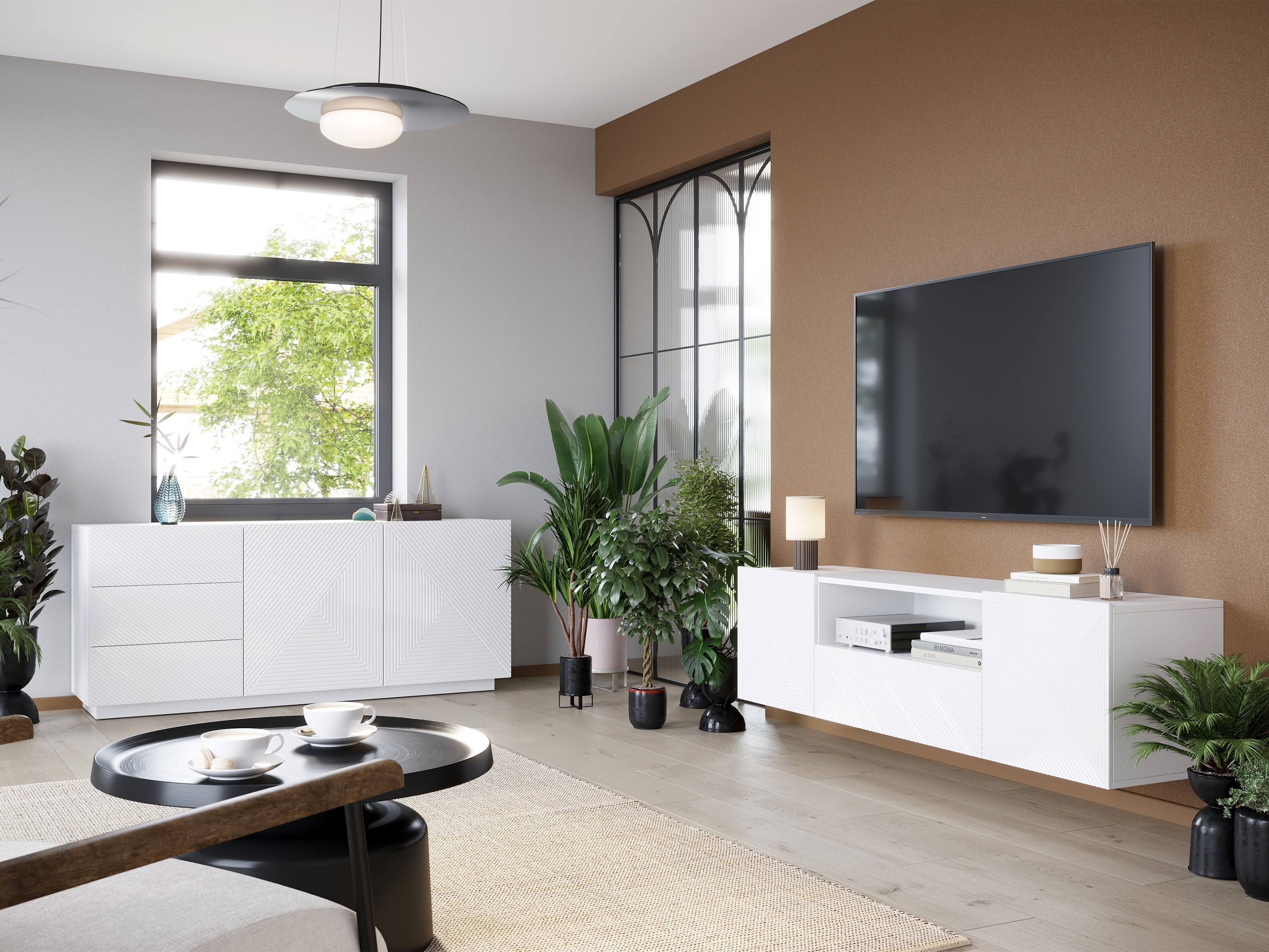 Kumode Dortivi 113 (Glancēts balts)