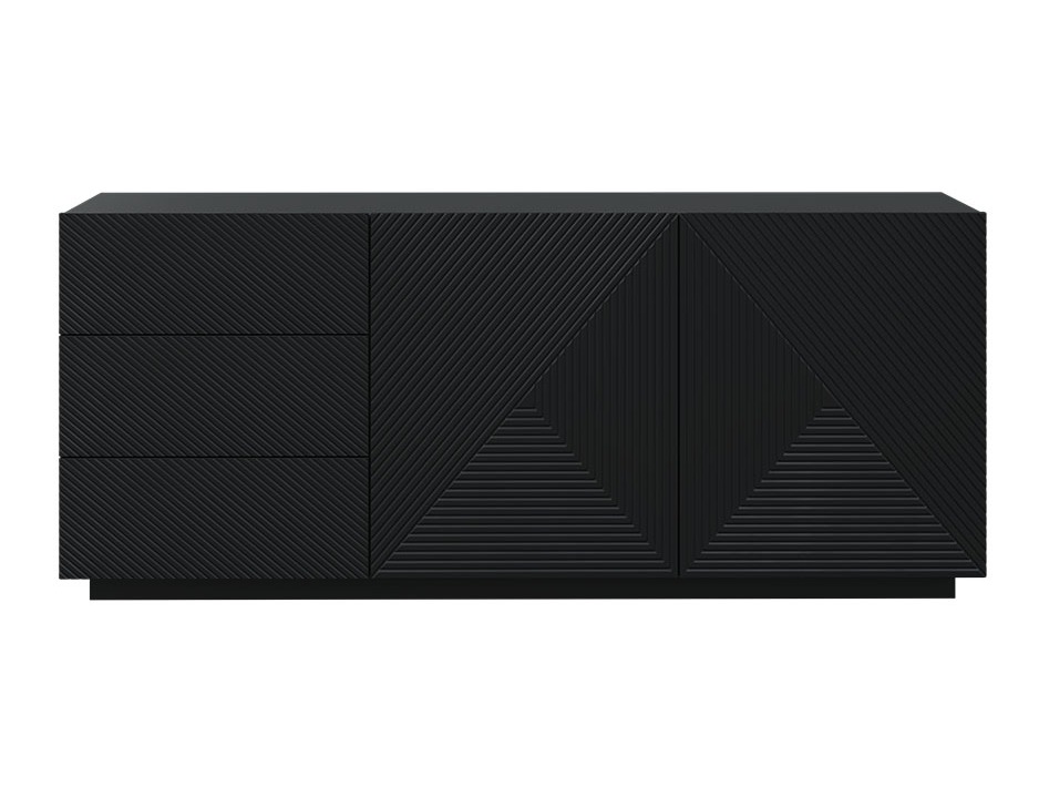 Kumode Dortivi 113 (Matēts melns)