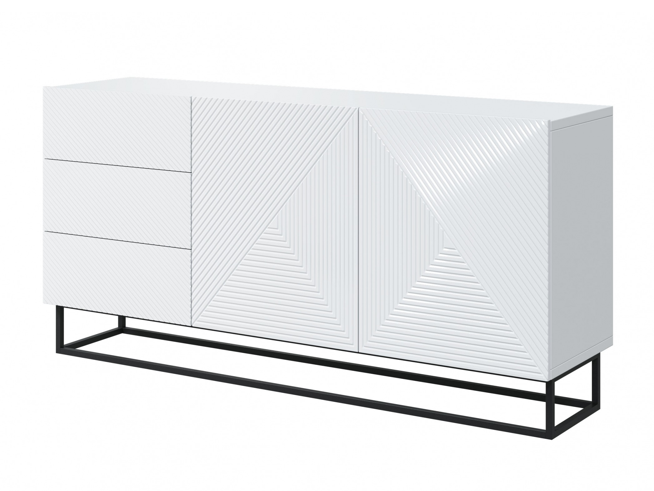 Kumode Dortivi 114 (Glancēts balts)