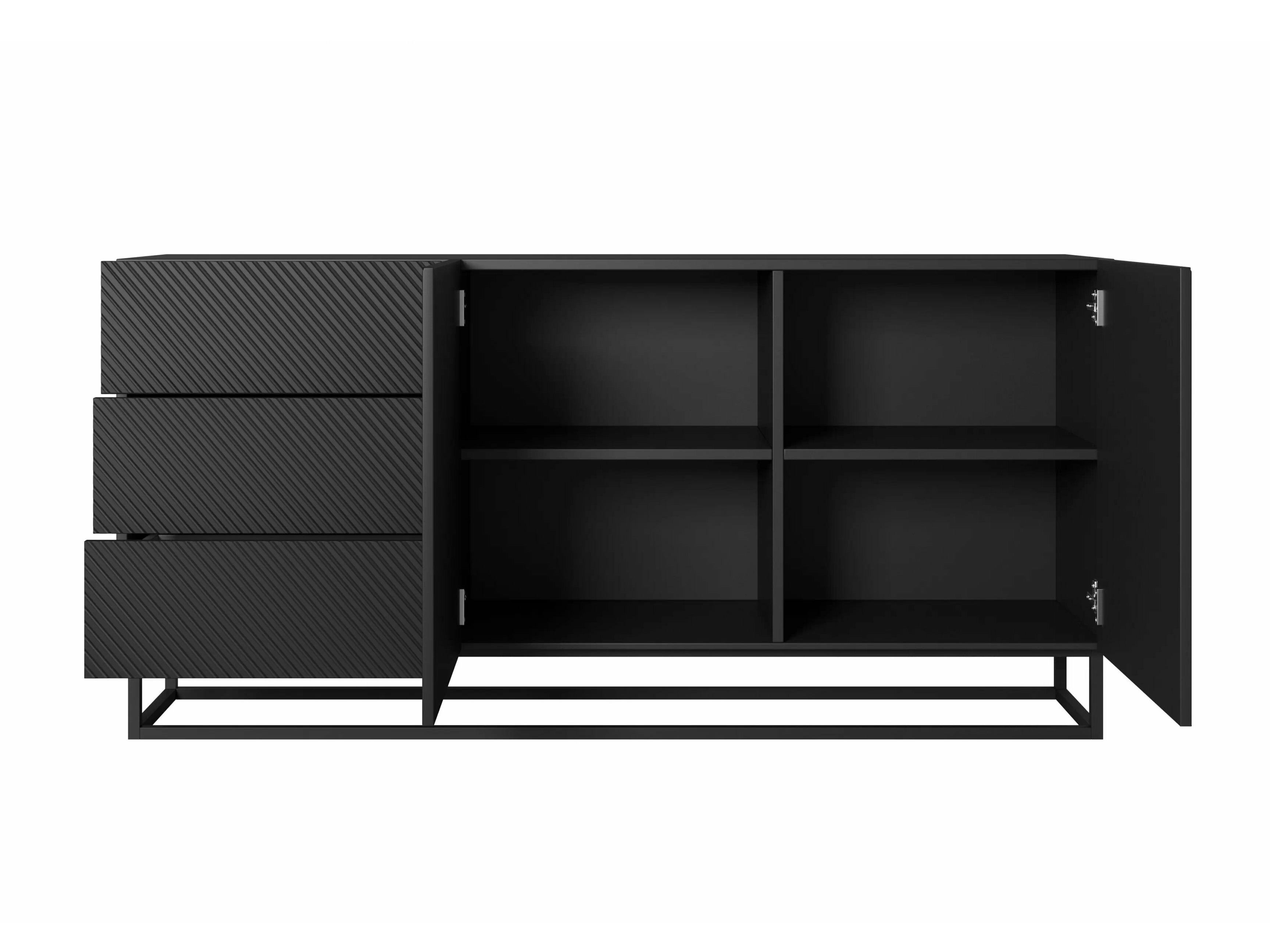 Kumode Dortivi 114 (Matēts melns)