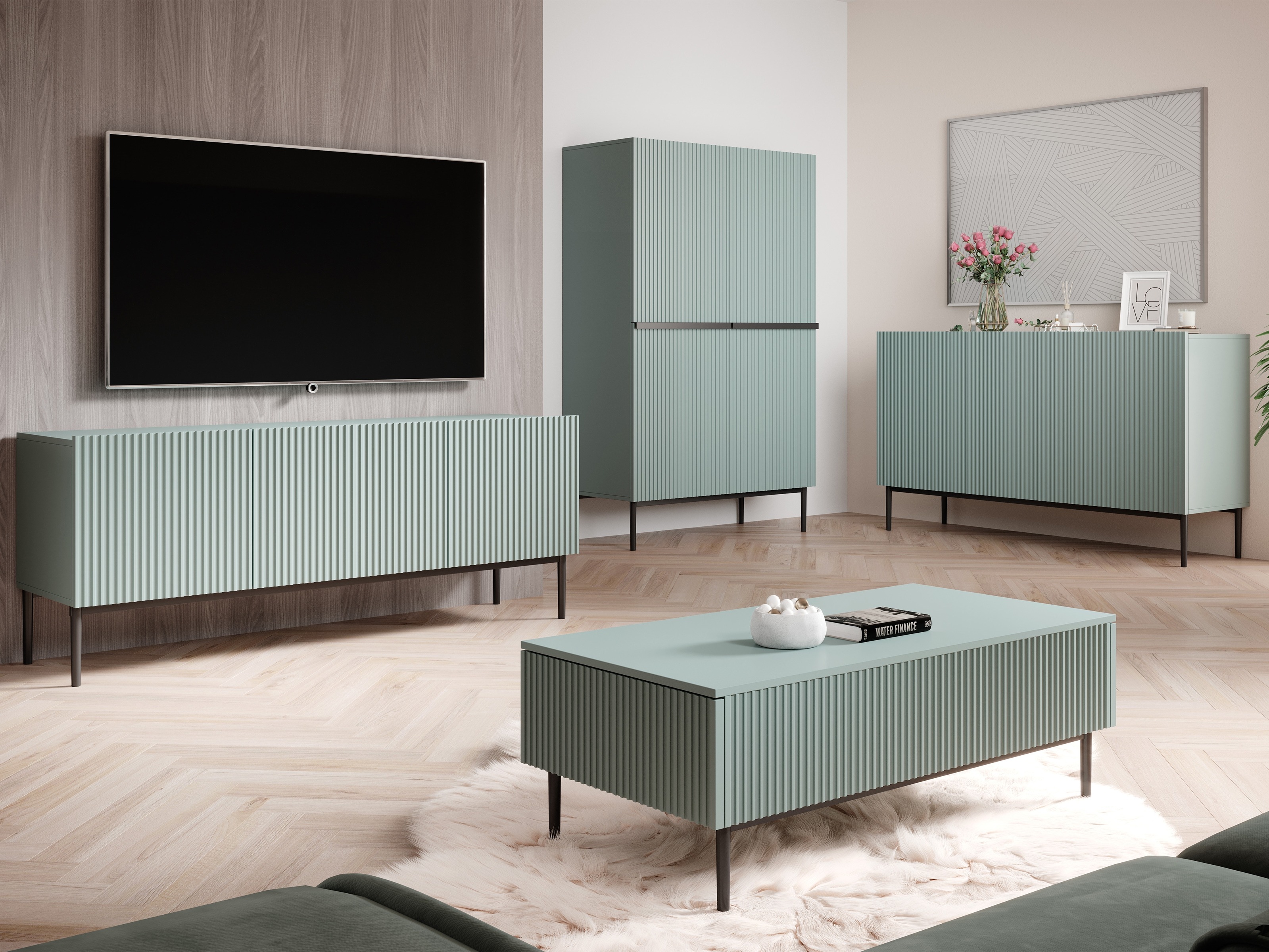 Шкафчик Melfelu 115 (Бирюзовый)