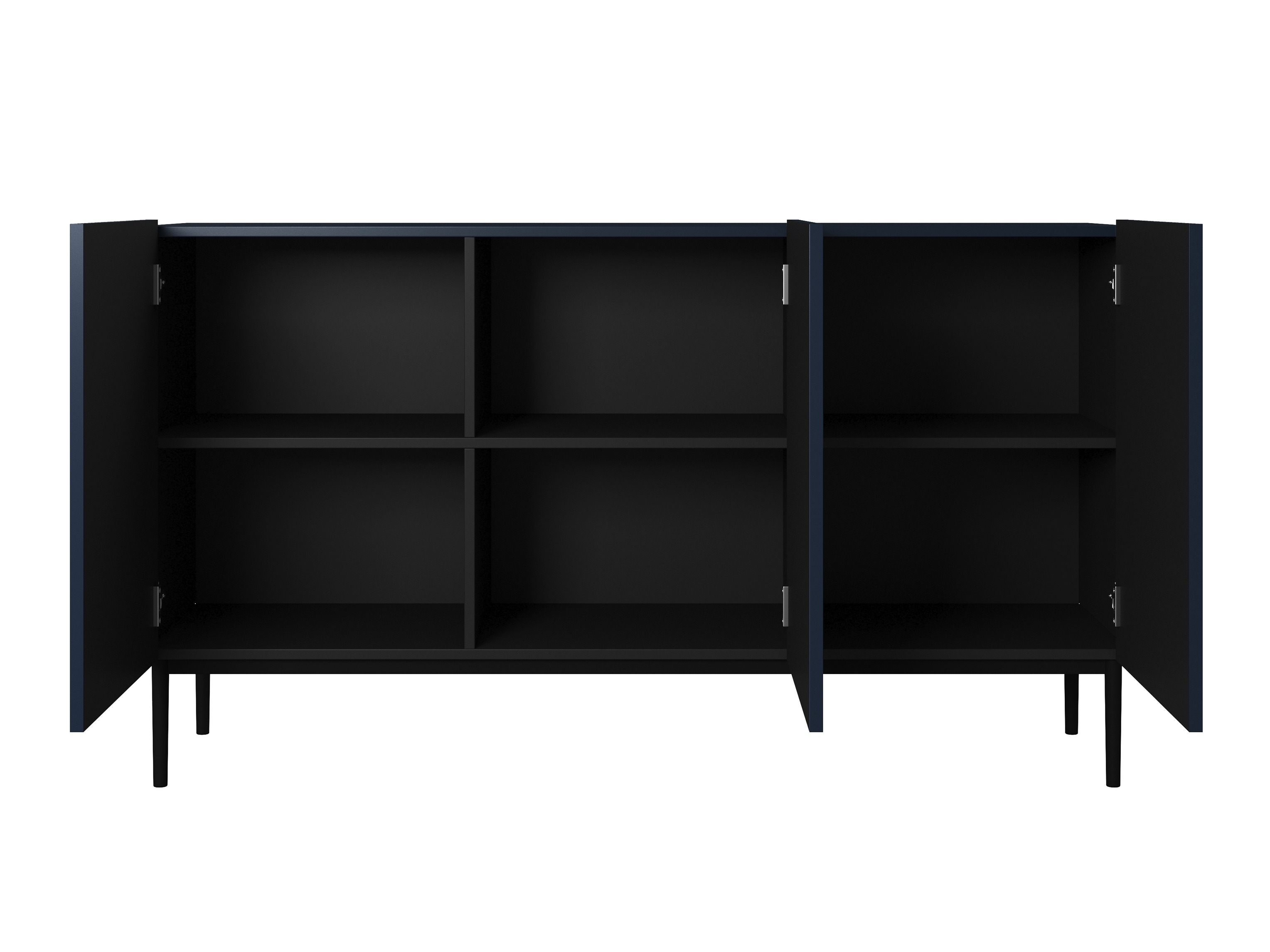 Skapis Melfelu 115 (Melns)