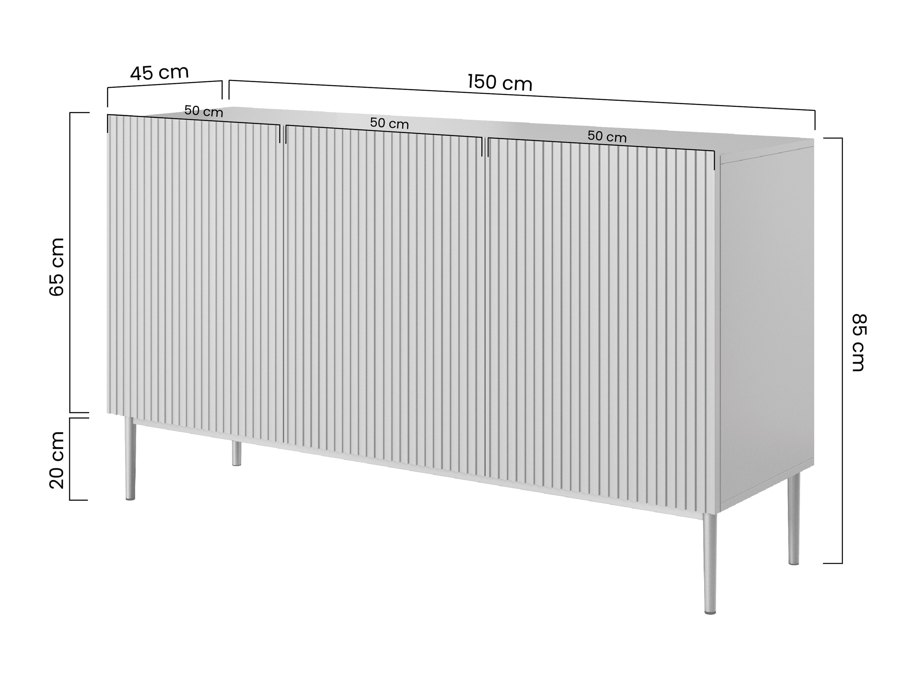Skapis Melfelu 115 (Tirkīzs)