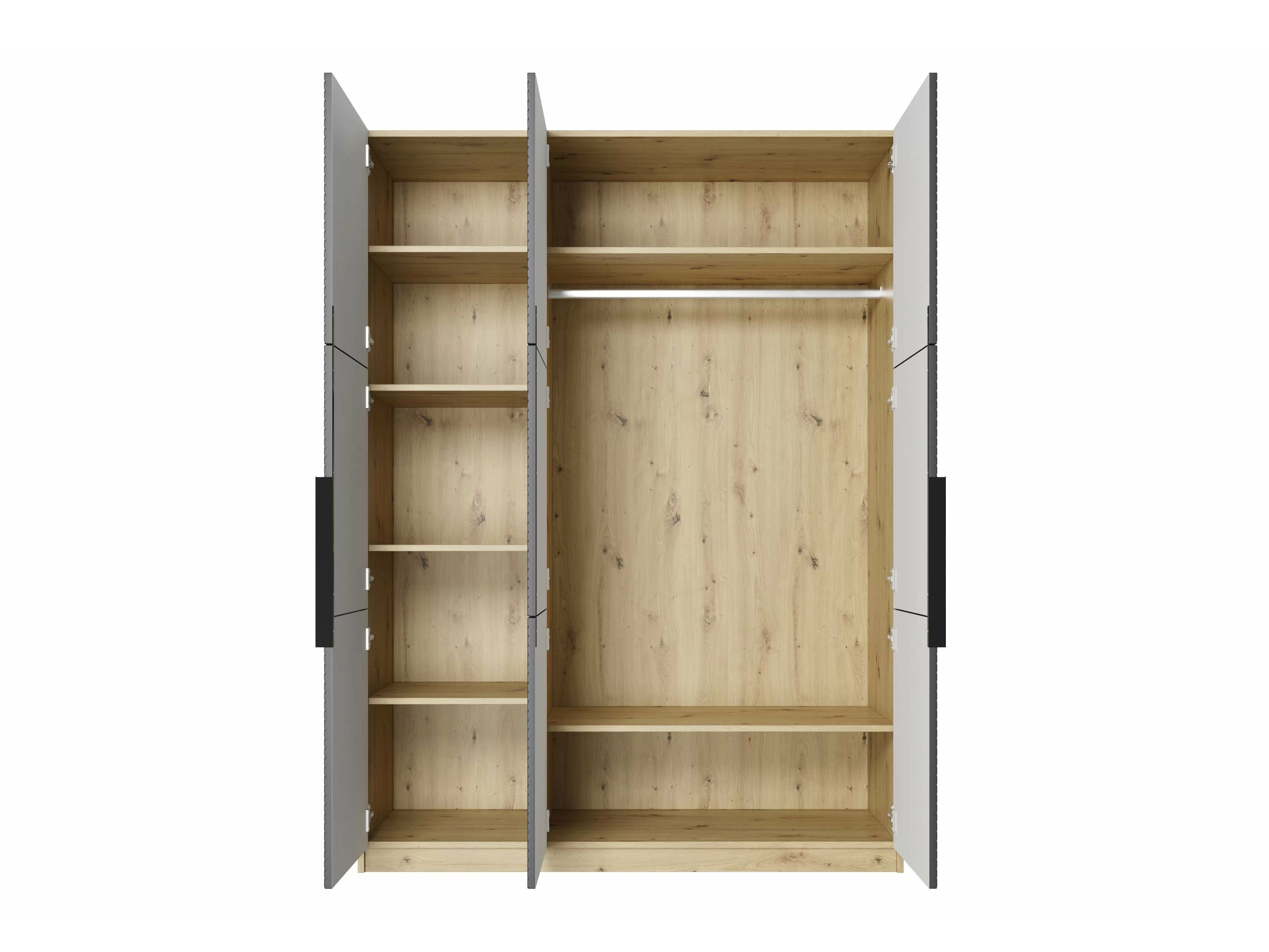 Skapis Dortivi 118 (Artisan ozols + Matēts pelēks)