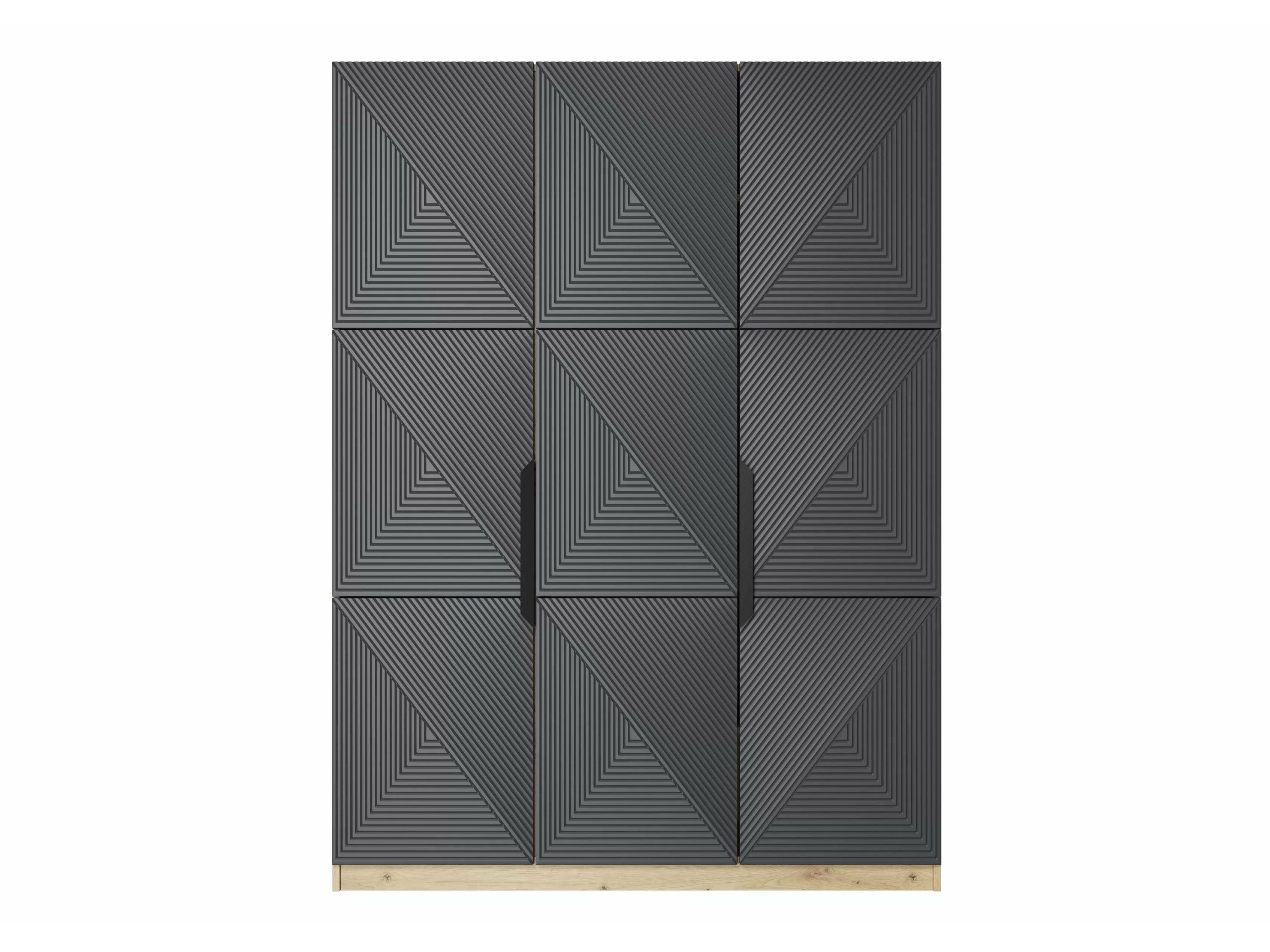 Skapis Dortivi 118 (Artisan ozols + Matēts pelēks)