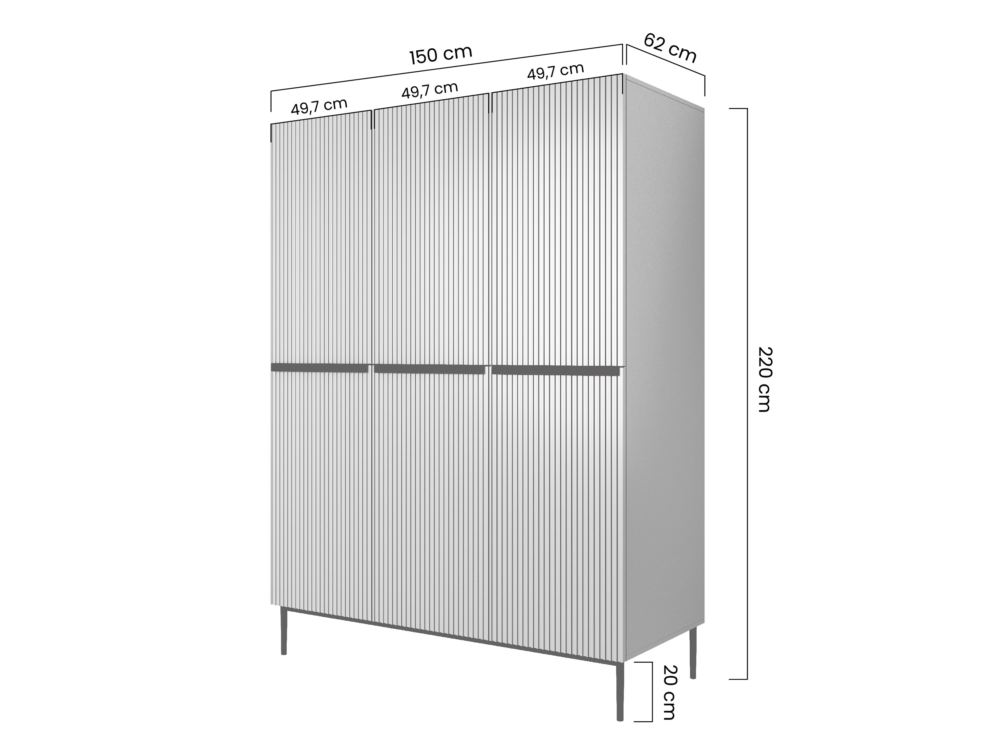 Skapis Melfelu 118 (Balts)