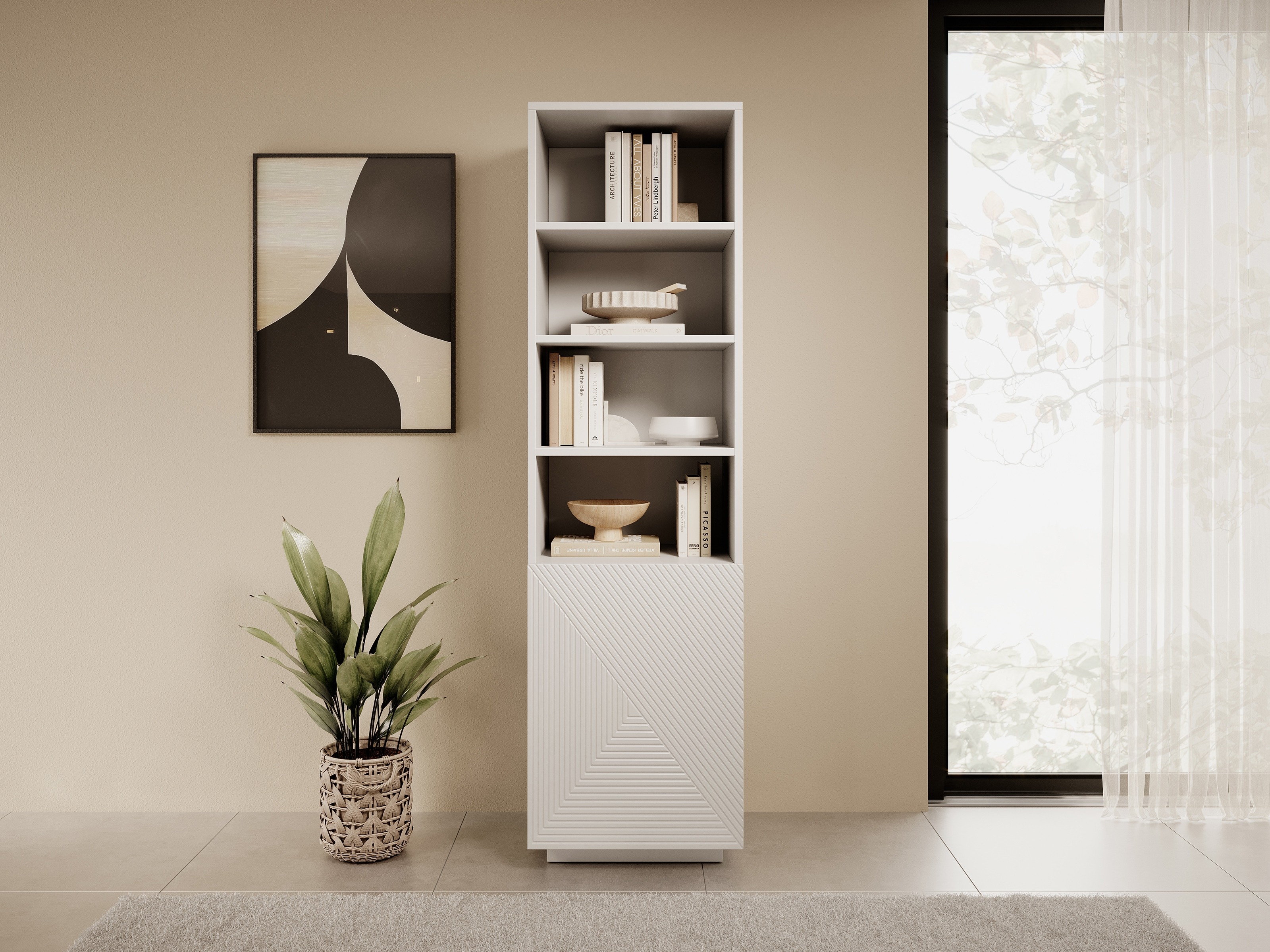 Стеллаж Dortivi 115 (Матовый белый)