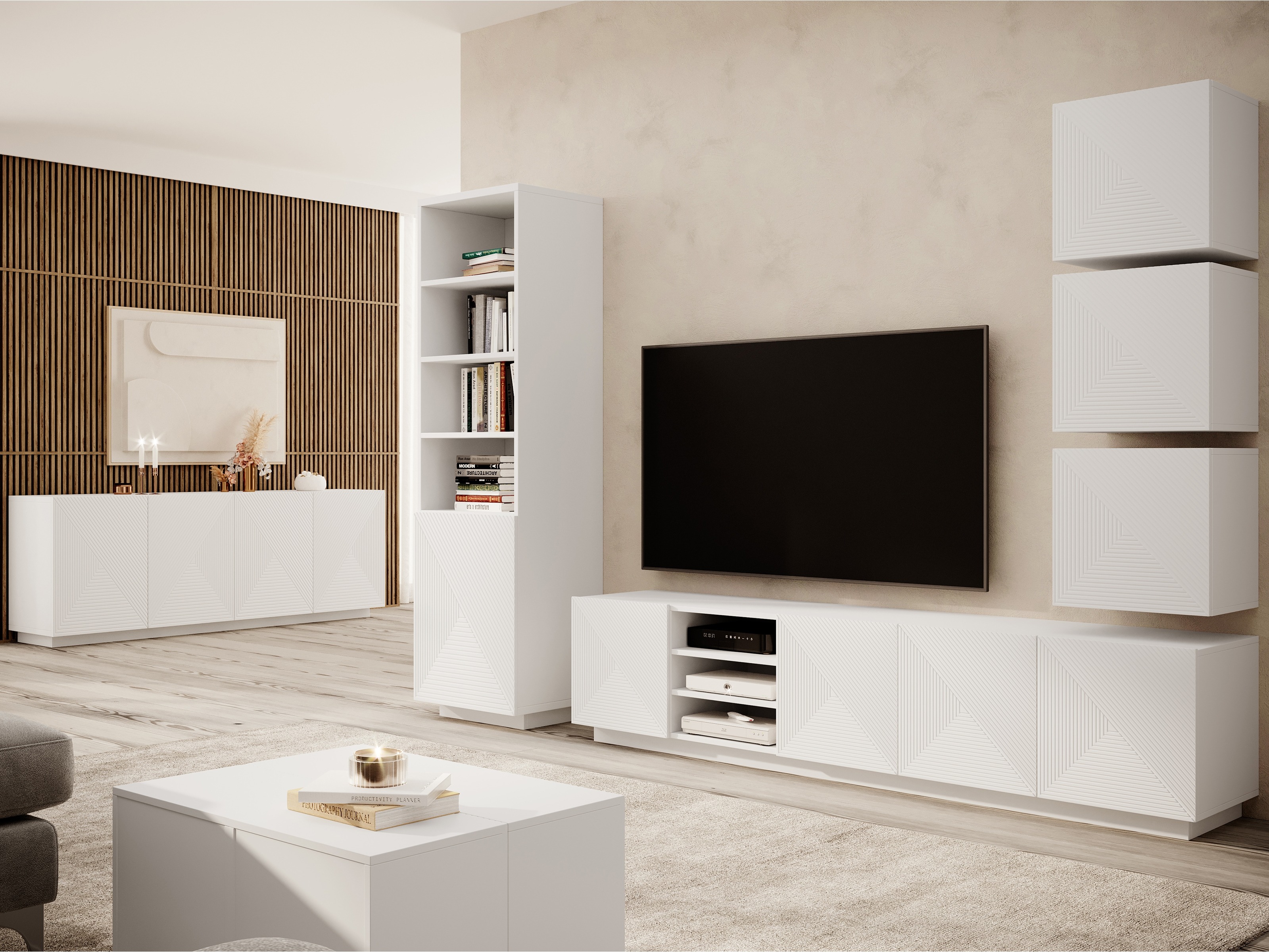 Стеллаж Dortivi 115 (Матовый белый)