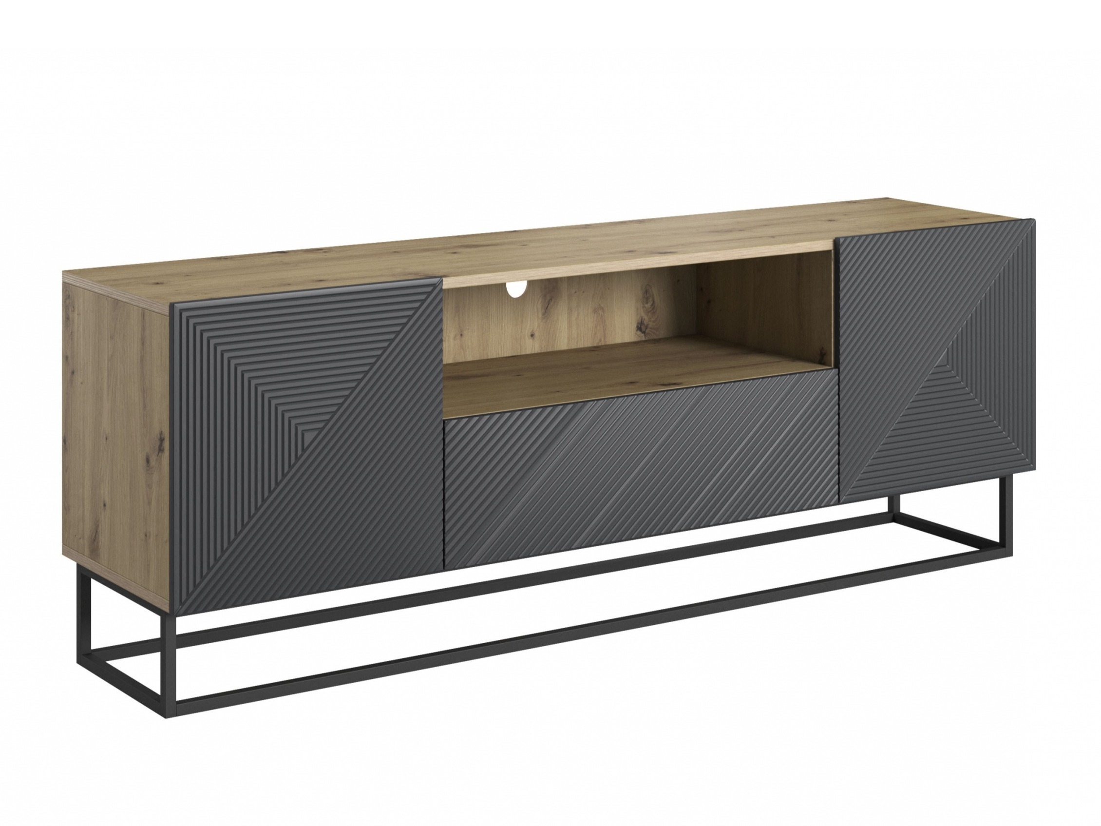 Набор для гостиной Dortivi 123 (Artisan дуб + Матовый серый)