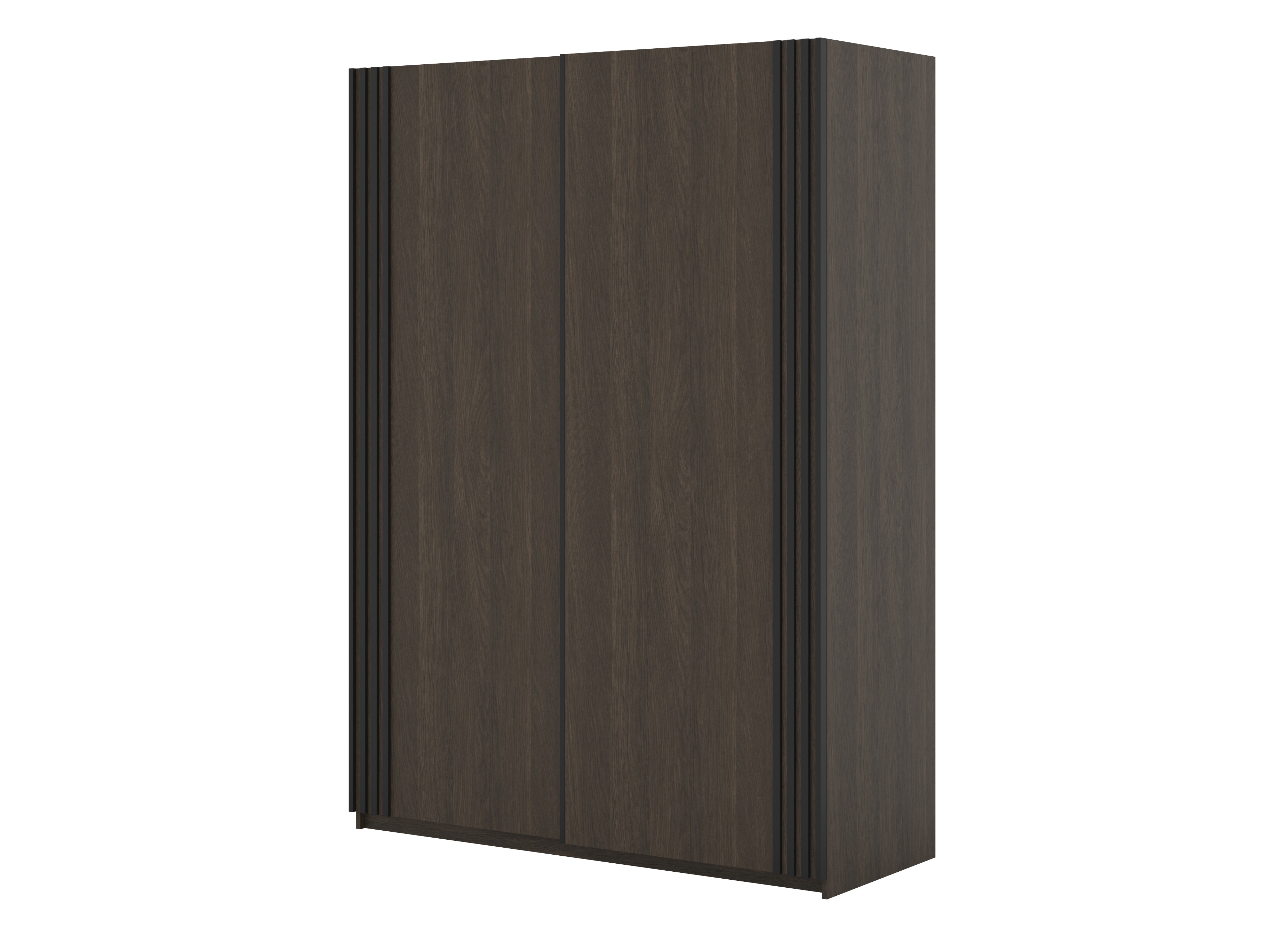 Skapis Austin 371 (Tumšs ozols + Melns)